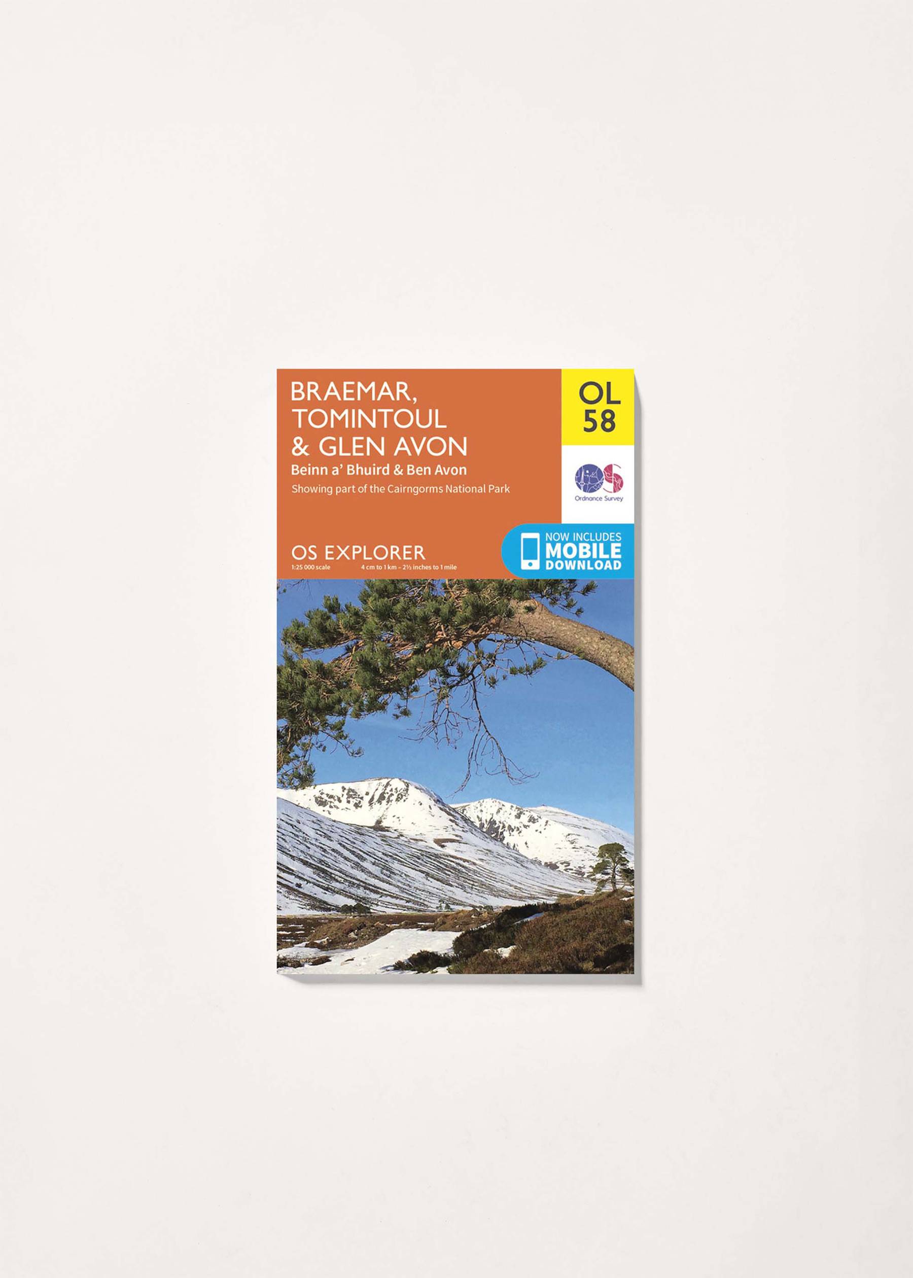 Image - 3 - Braemar, Tomintoul & Glen Avon - OS Explorer OL58 Map
