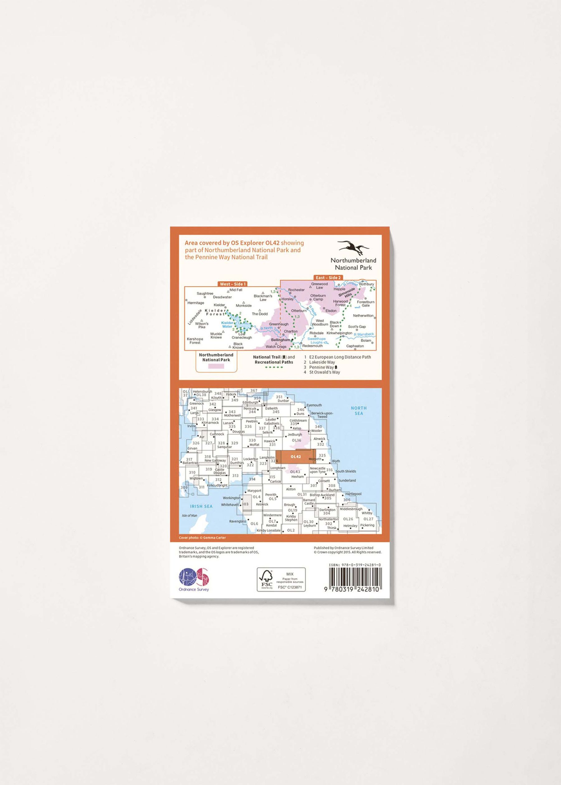 Image - 2 - Kielder Water & Forest - OS Explorer OL42 Map