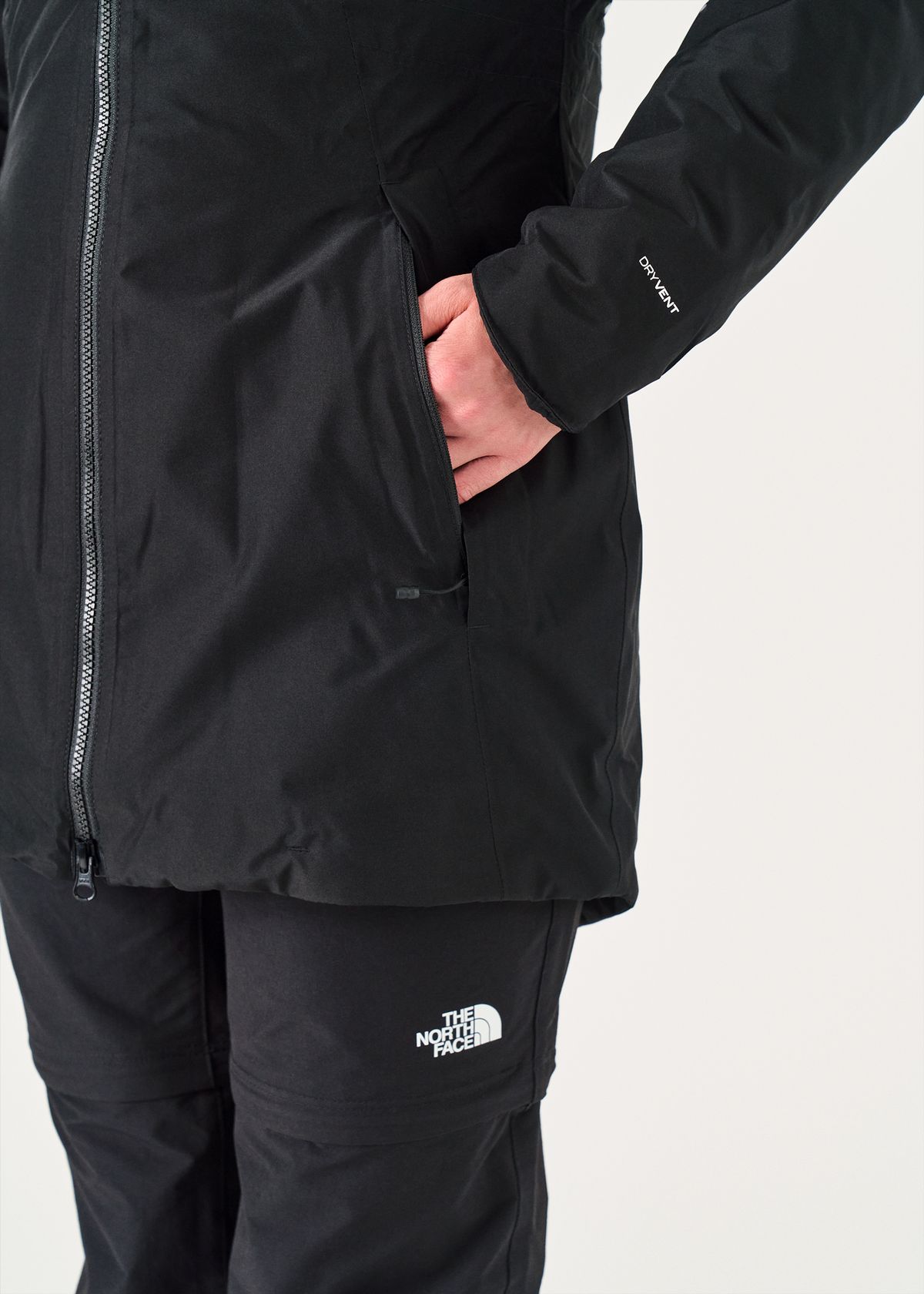 Zipped hand pockets 