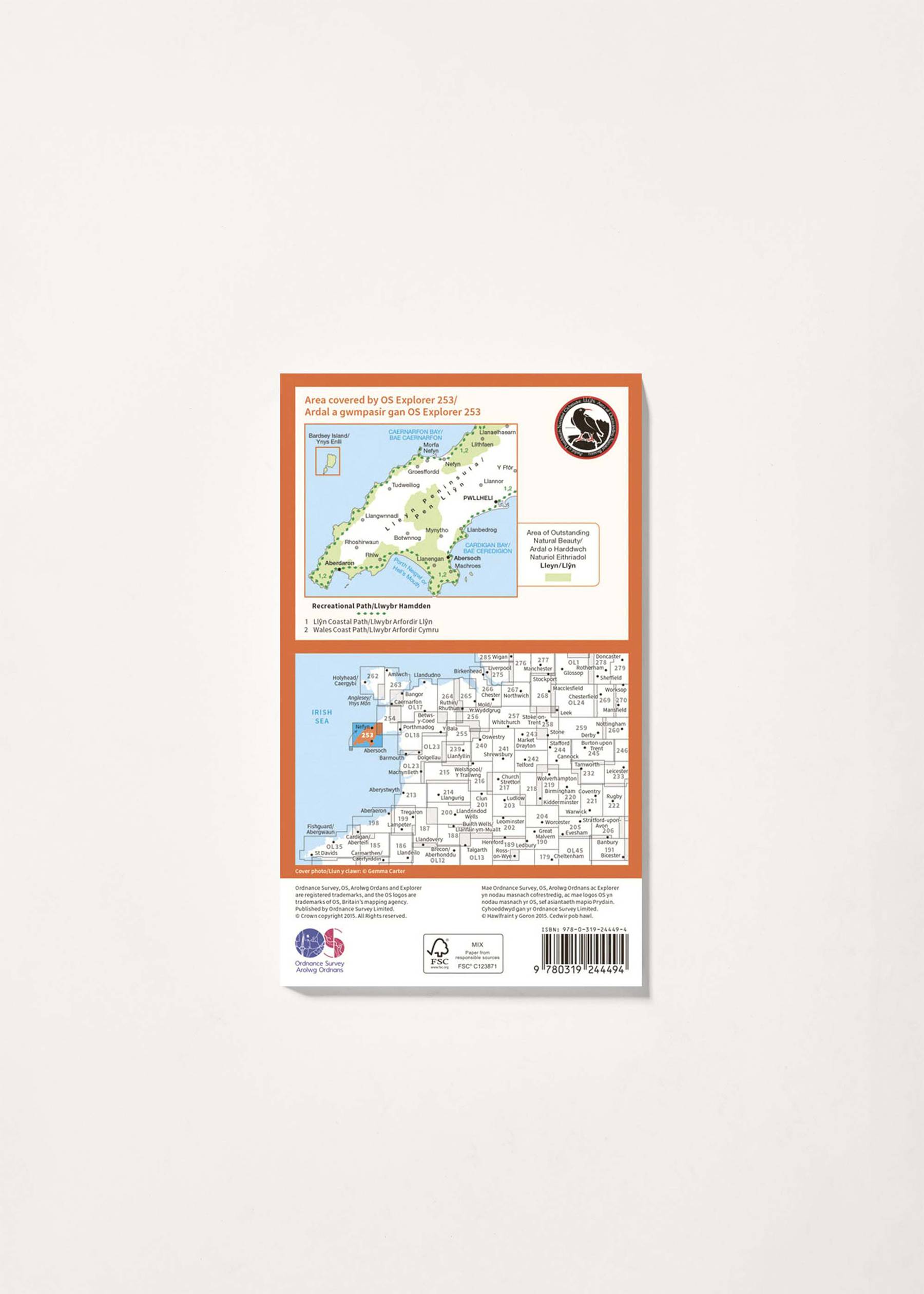 Image - 2 - Lleyn Peninsula West - OS Explorer 253 Map
