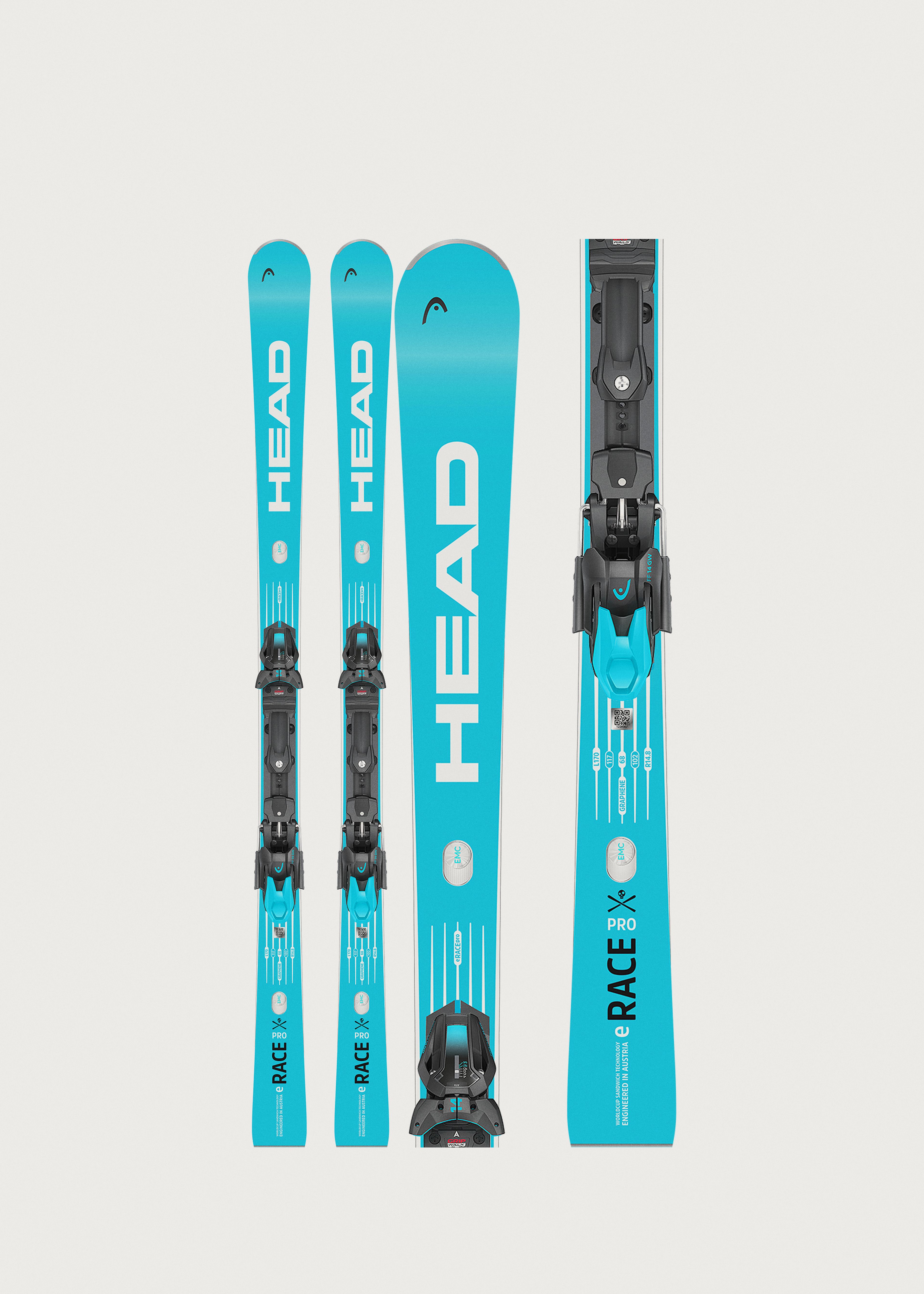 Head WC Rebels e-Race Pro Skis + Freeflex 14 GW Bindings