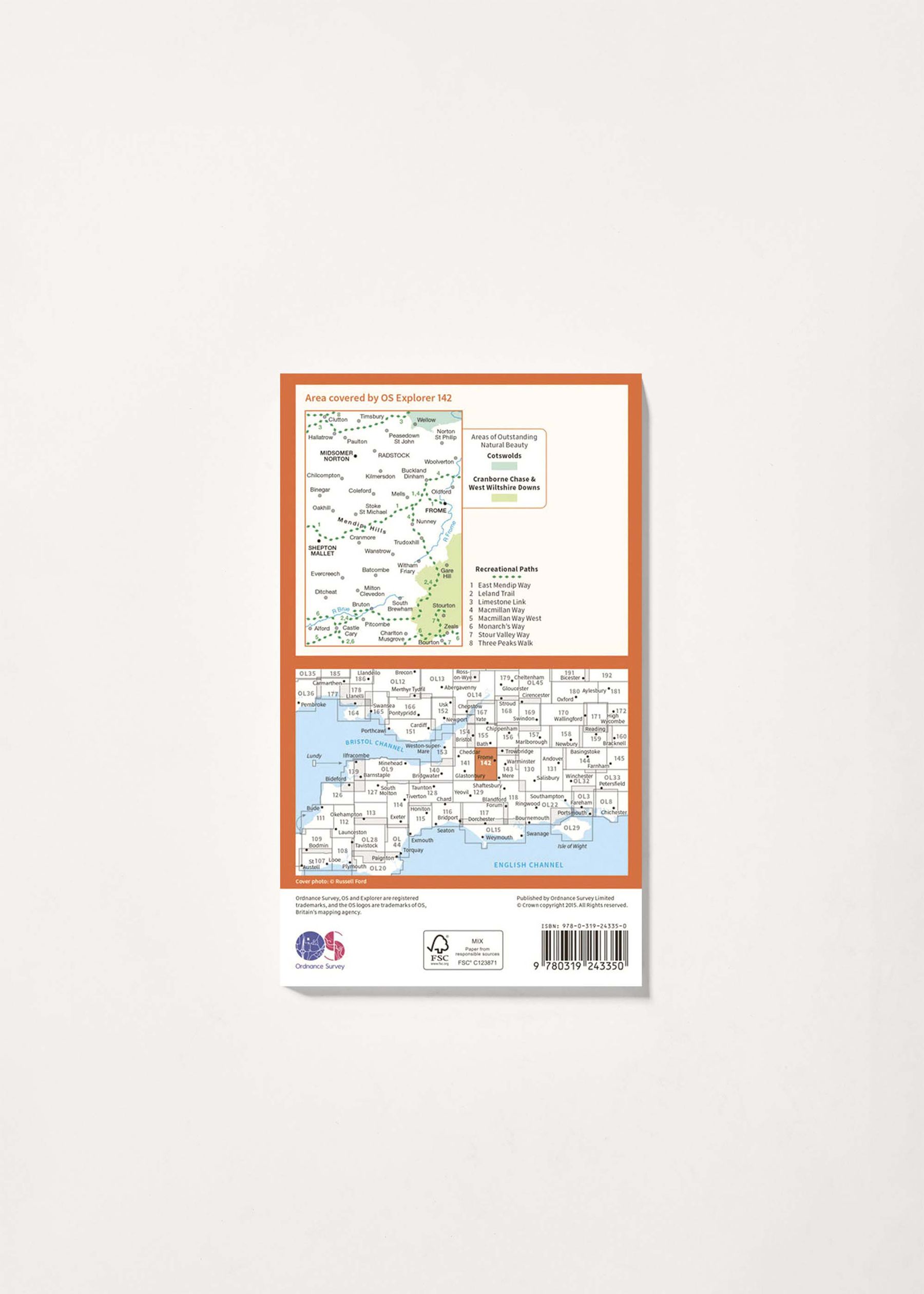 Image - 2 - Shepton Mallet & Mendip Hills East - OS Explorer 142 Map
