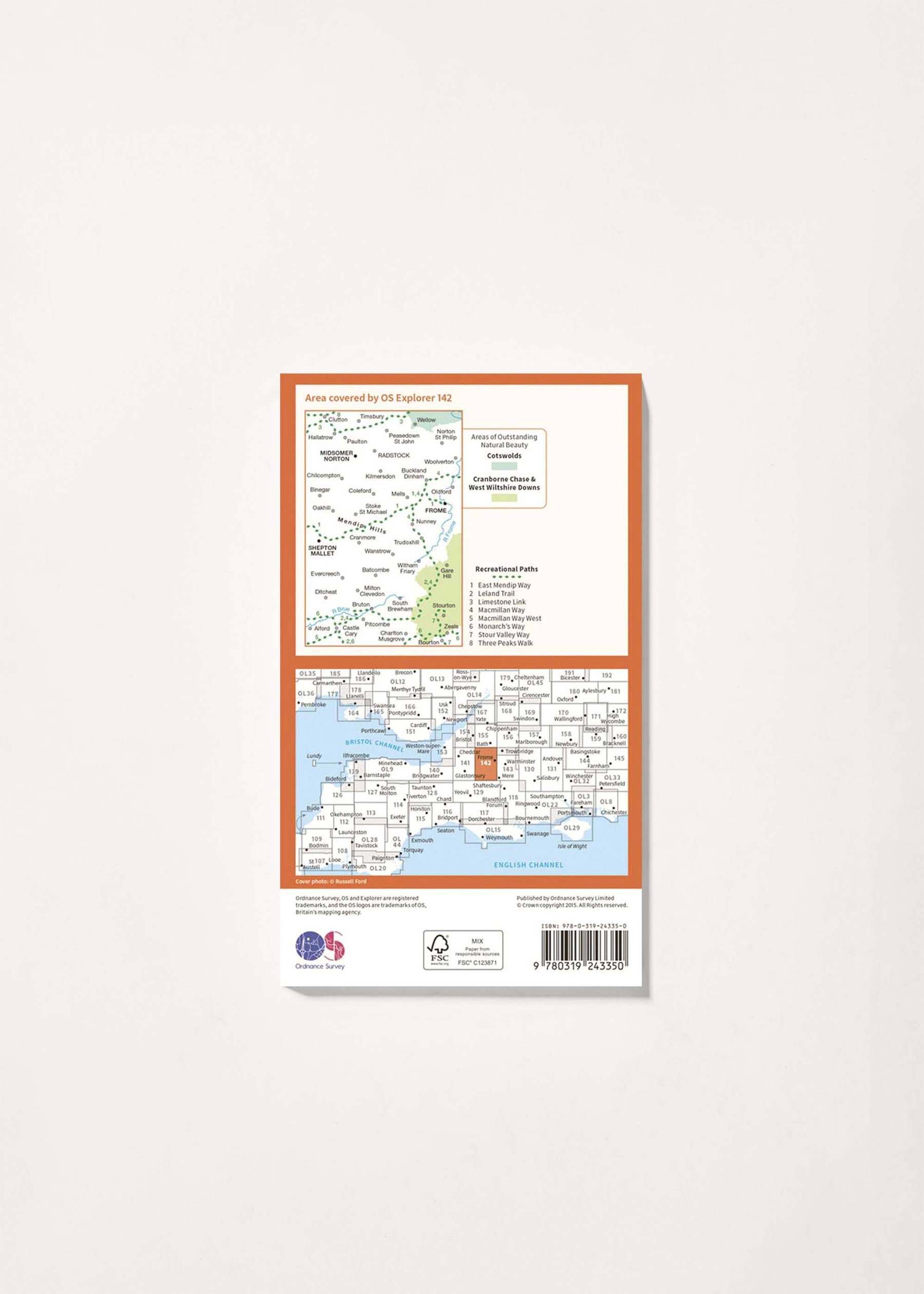 Image - 2 - Shepton Mallet & Mendip Hills East - OS Explorer 142 Map