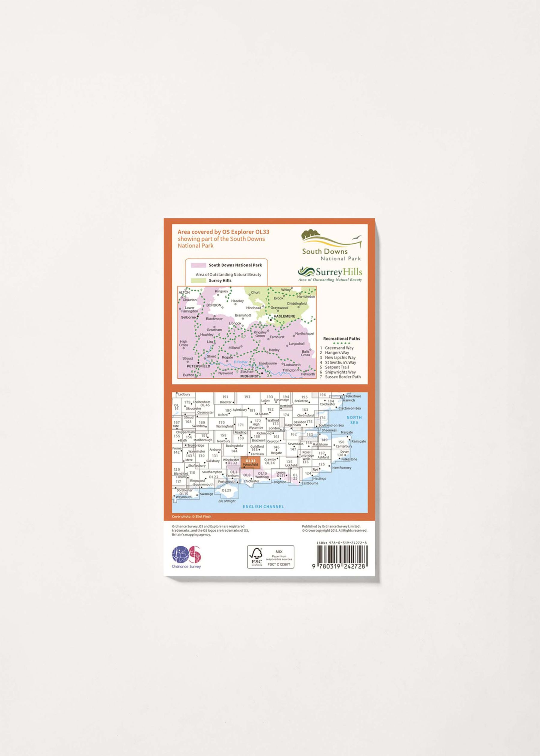 Image - 2 - Haslemere & Petersfield - OS Explorer OL33 Map
