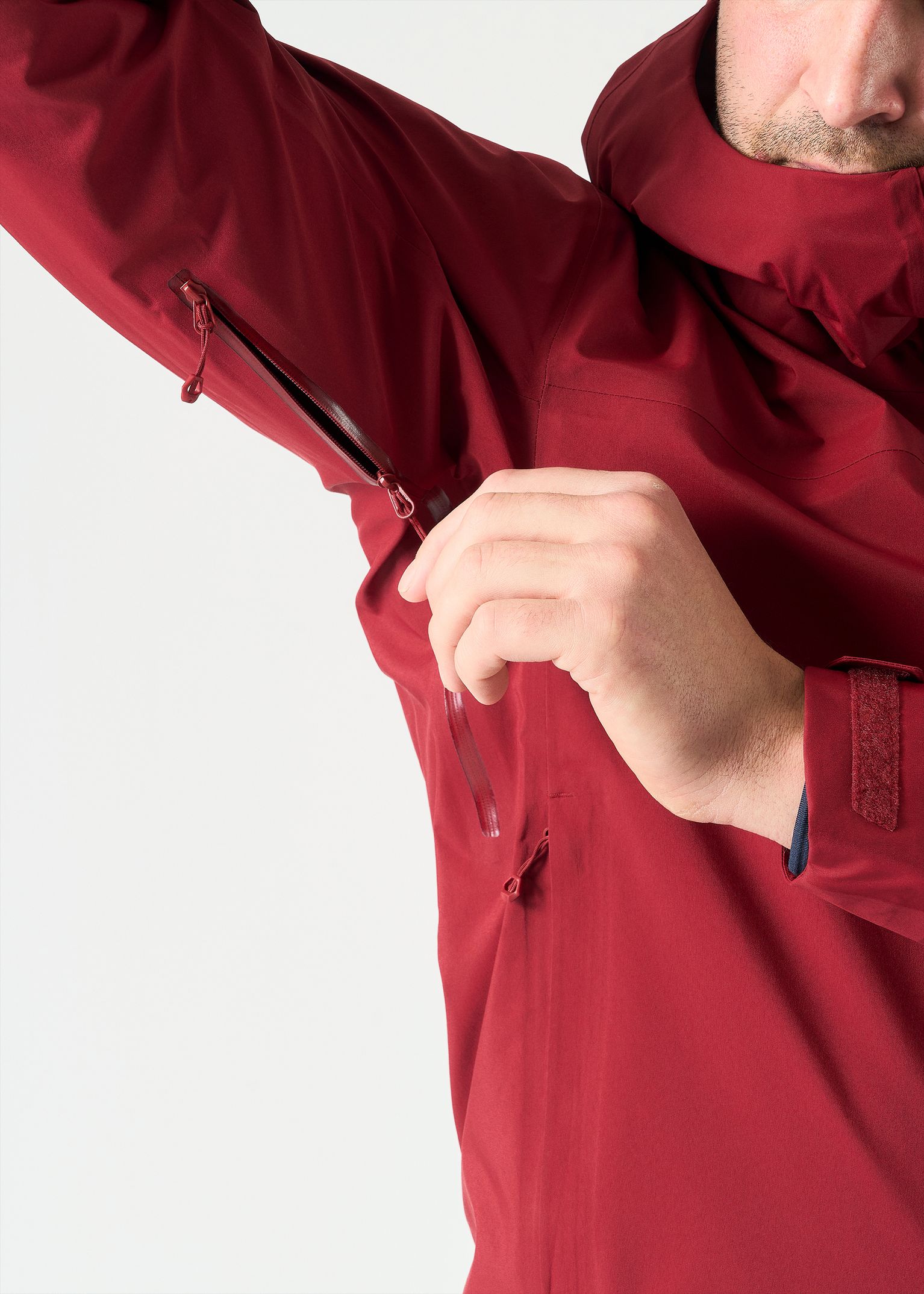 Two-way pit zips