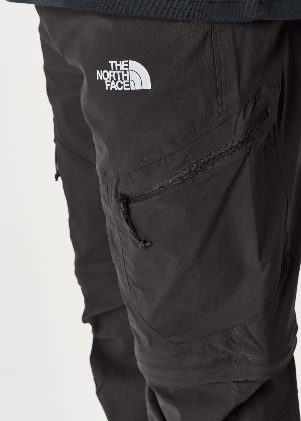 Zipped thigh pockets