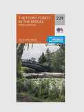 Thetford Forest in The Brecks, Thetford & Brandon - OS Explorer 229 Map