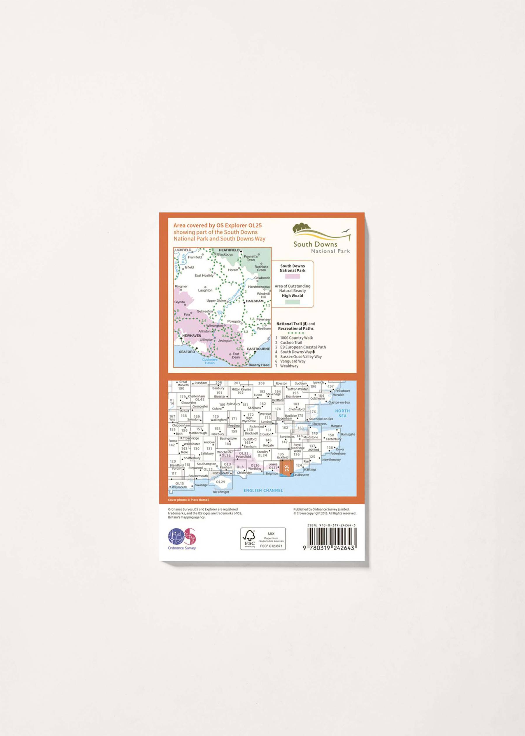 Image - 2 - Eastbourne & Beachy Head - OS Explorer OL25 Map