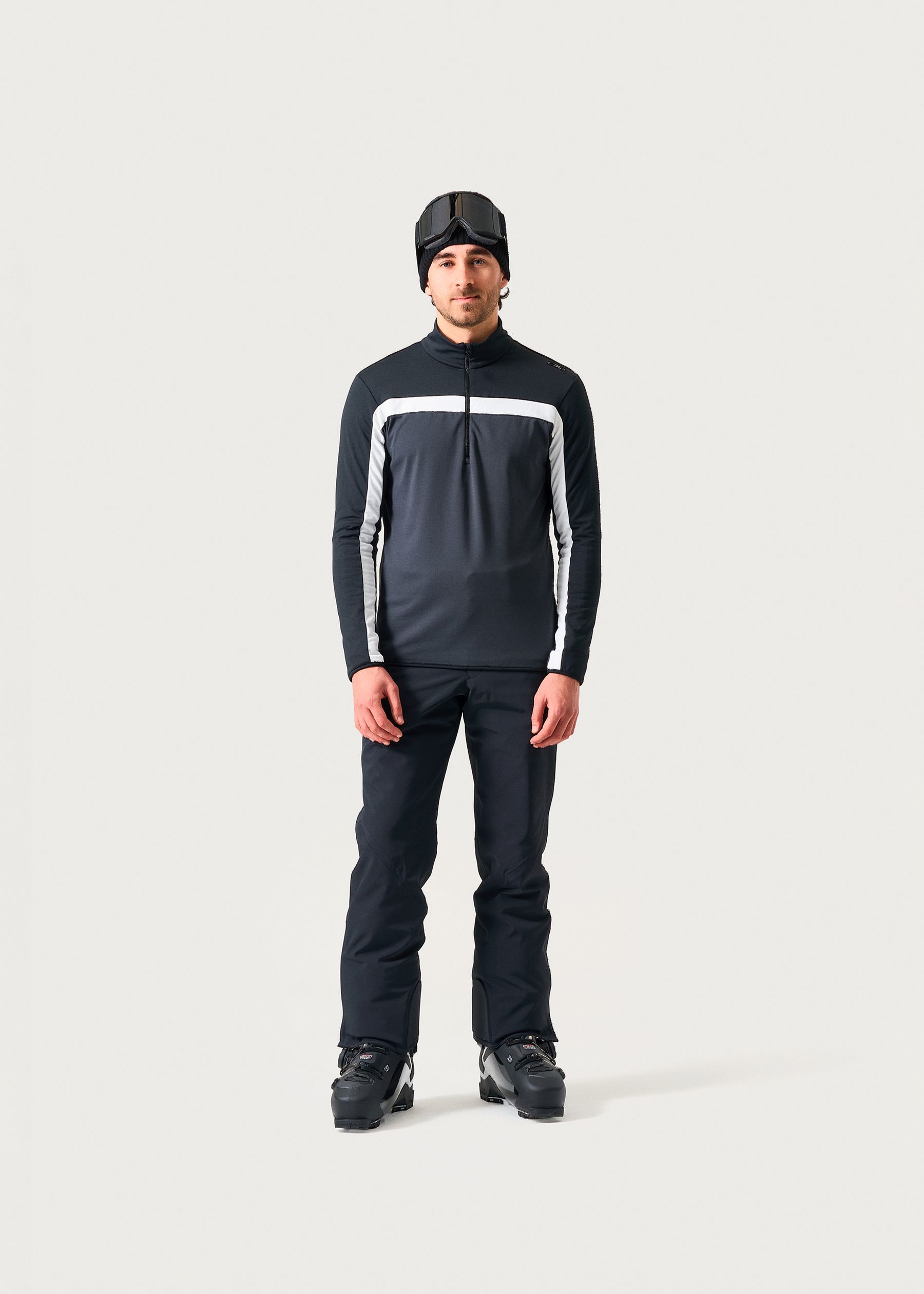 Image - 2 - Chest Stripe Zip Neck