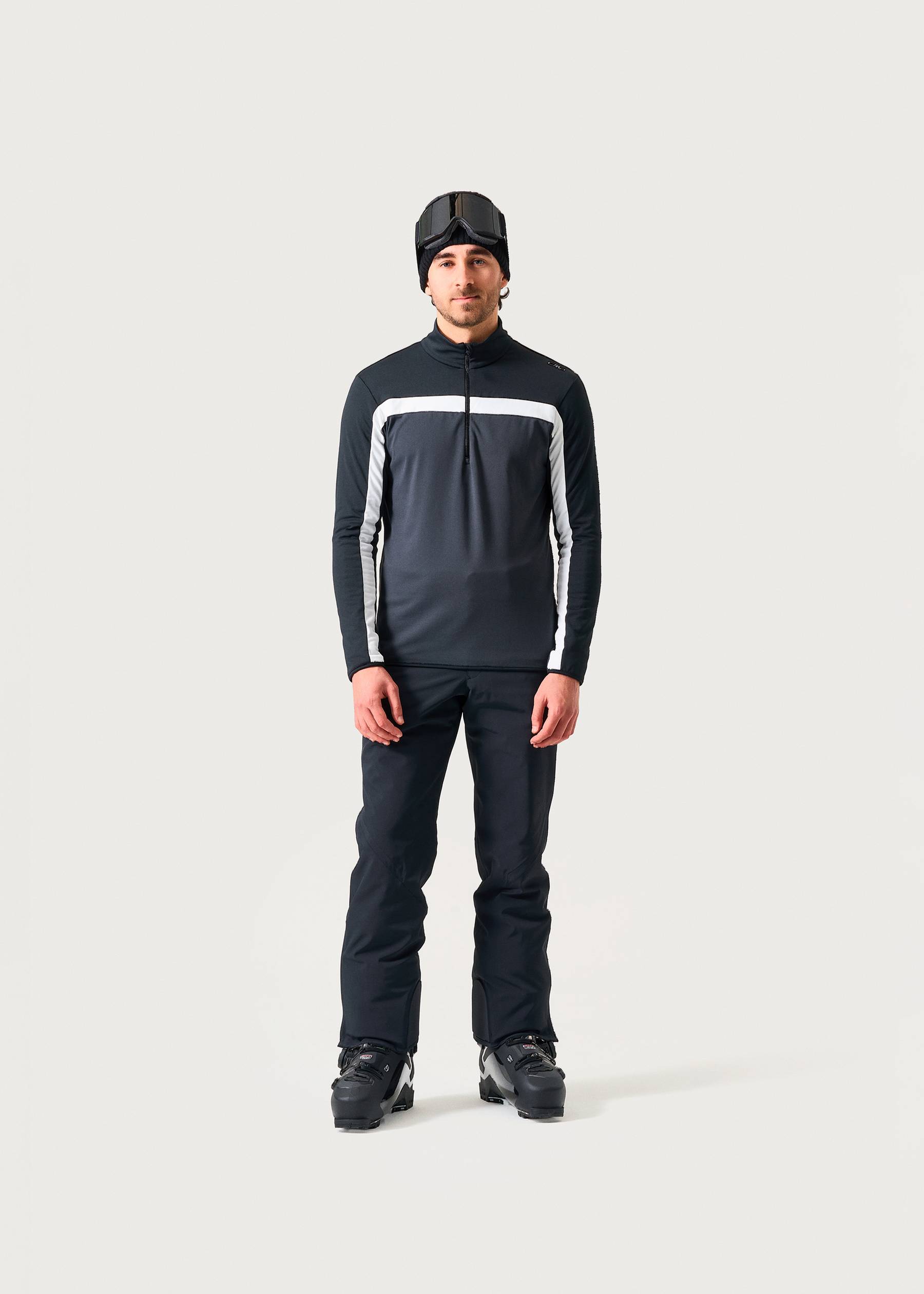 Image - 2 - Chest Stripe Zip Neck