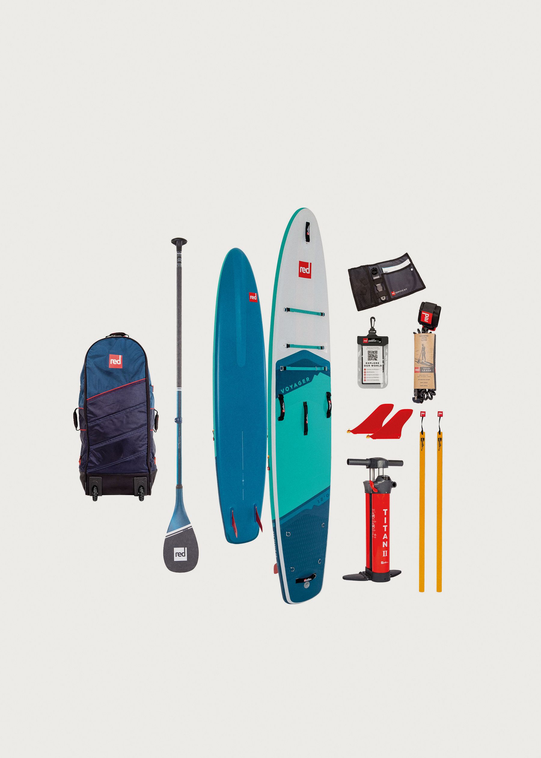 Image - 1 - 12.0 Voyager Inflatable Paddleboard Package - Prime Paddle 22