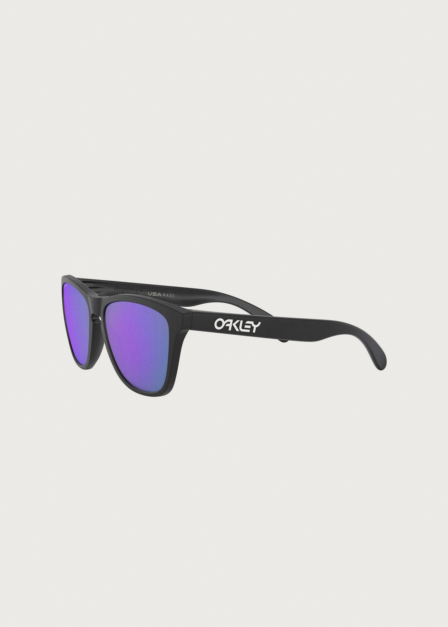 Oakley Frogskins Matte Black / Prizm Violet Sunglasses