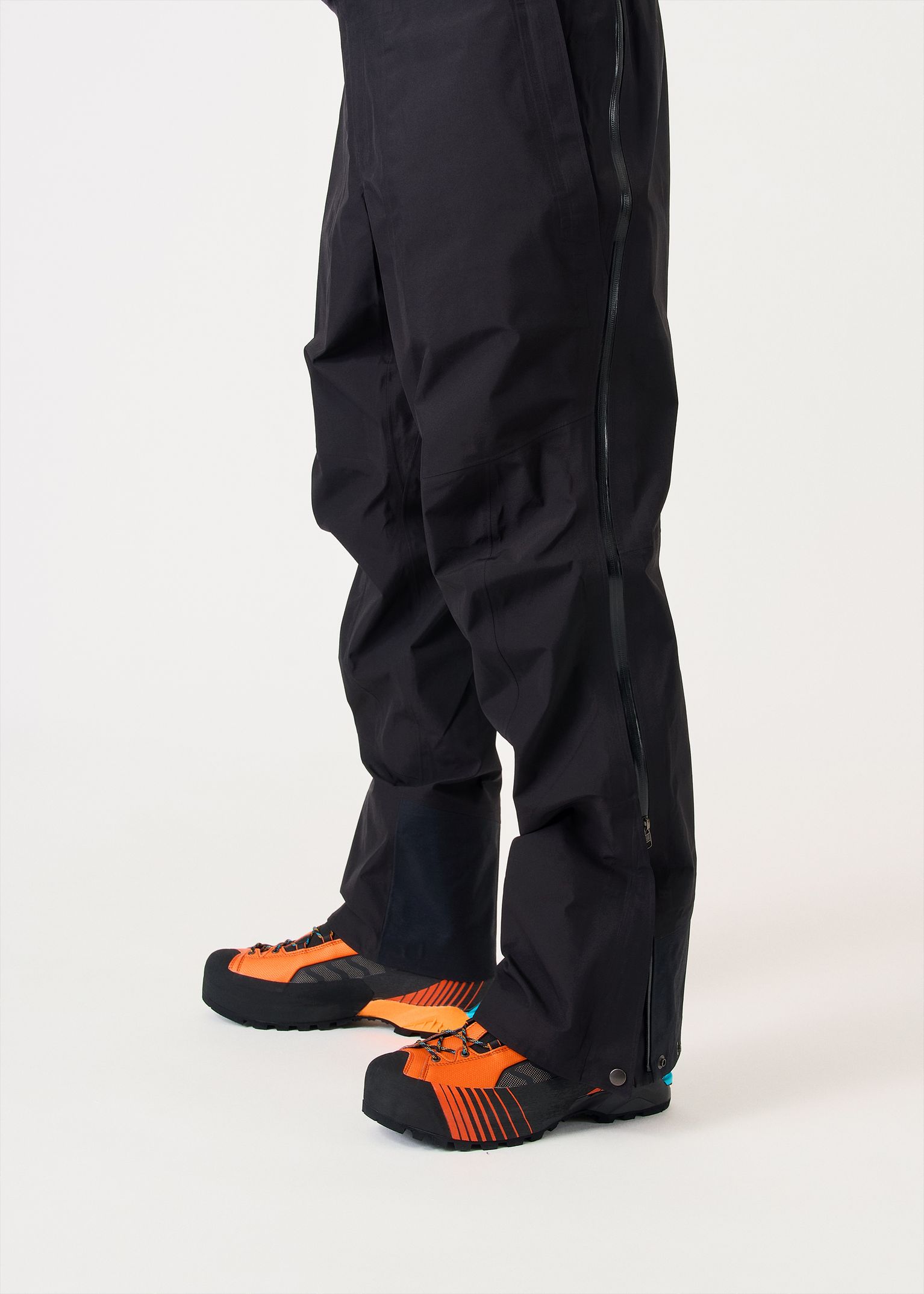  Full length side zips 