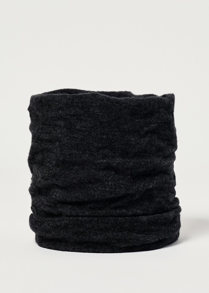 Buff Merino Lightweight Neck Warmer - Solid Black