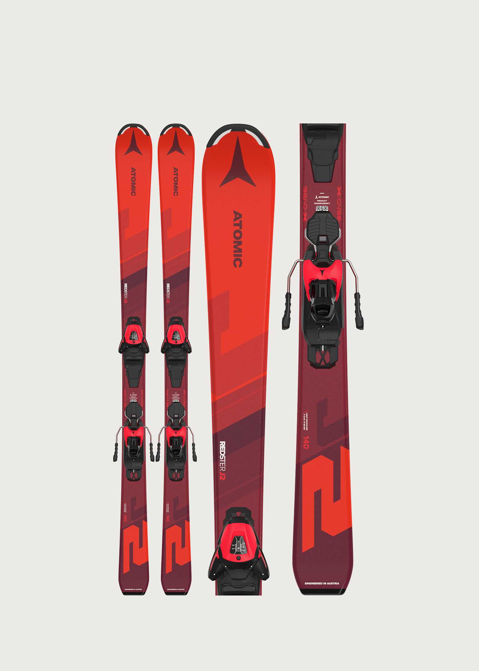 Atomic Redster J2 130-150cm Youth Skis + L 6 GW Bindings