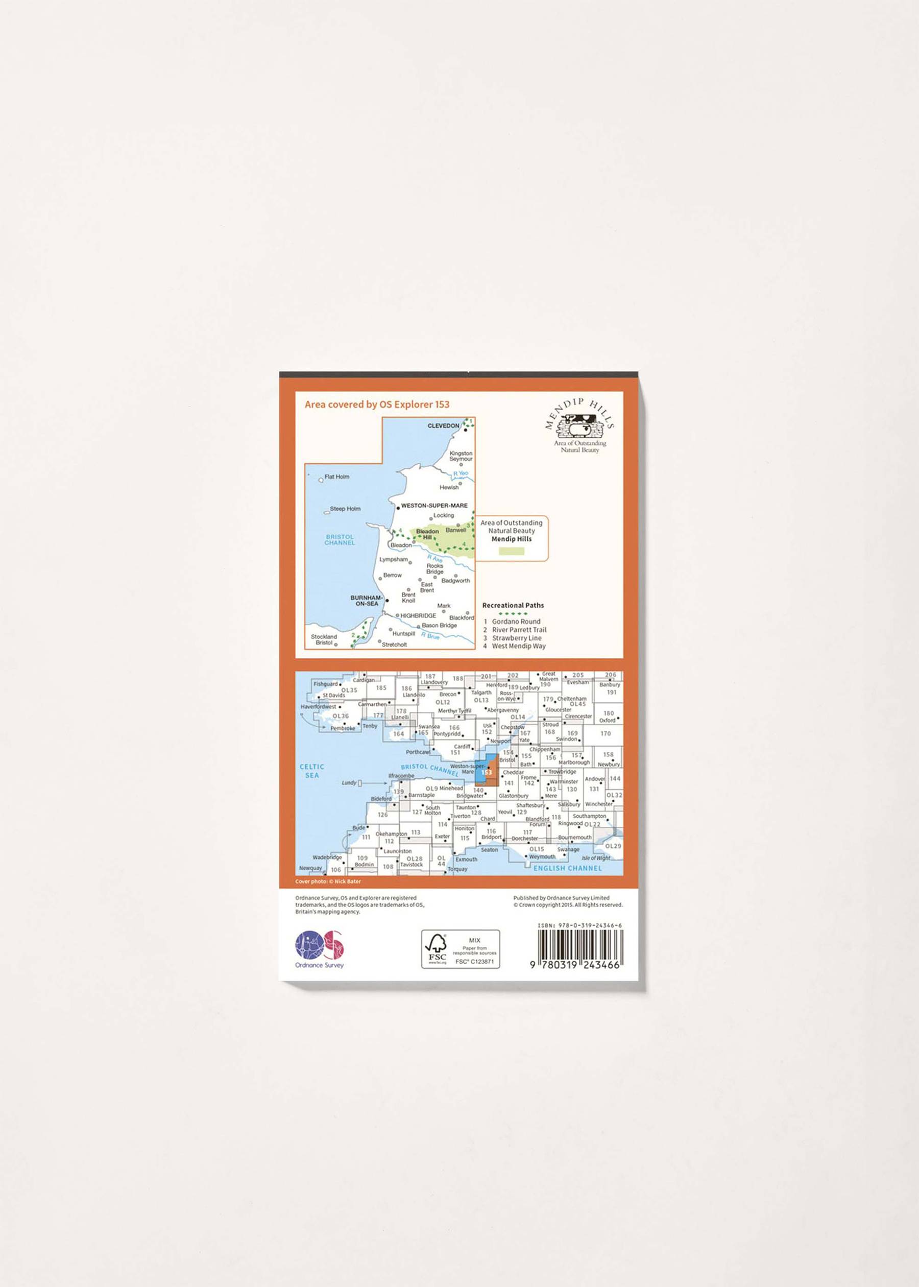 Image - 2 - Weston-super-Mare & Bleadon Hill - OS Explorer 153 Map