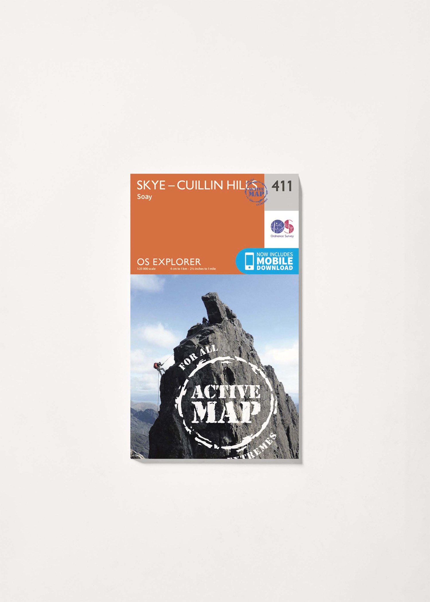 Ordnance Survey Skye - Cuillin Hills - OS Explorer Active 411 Map