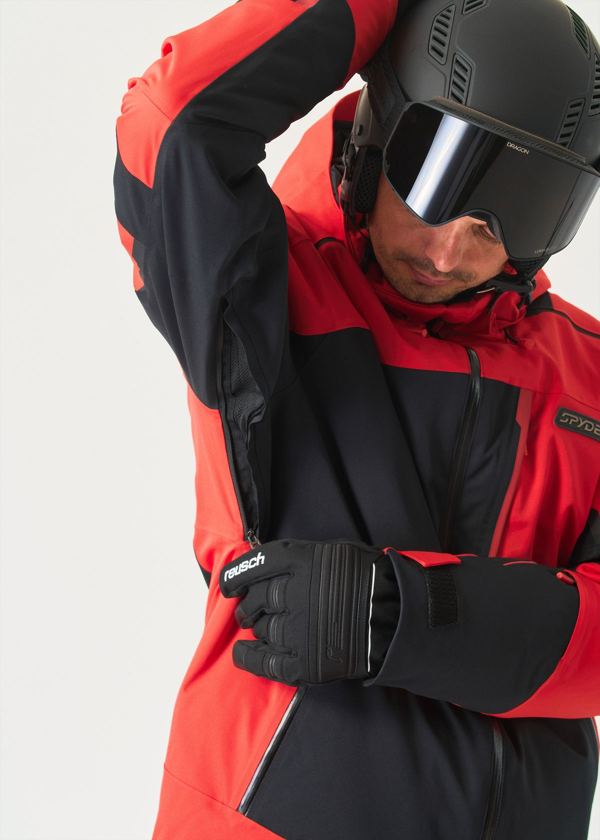 Underarm venting zips