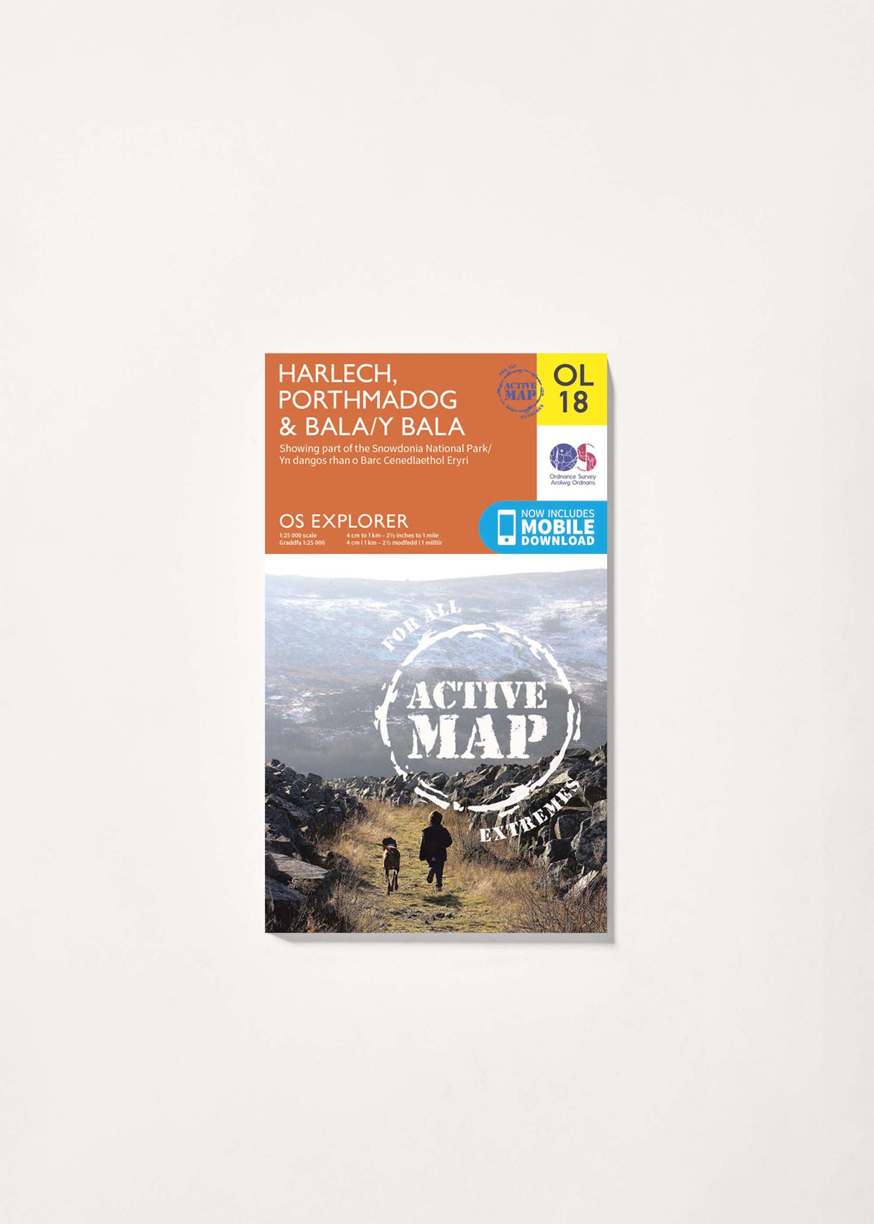 Image - 1 - Harlech, Porthmadog & Bala - OS Explorer Active OL18 Map