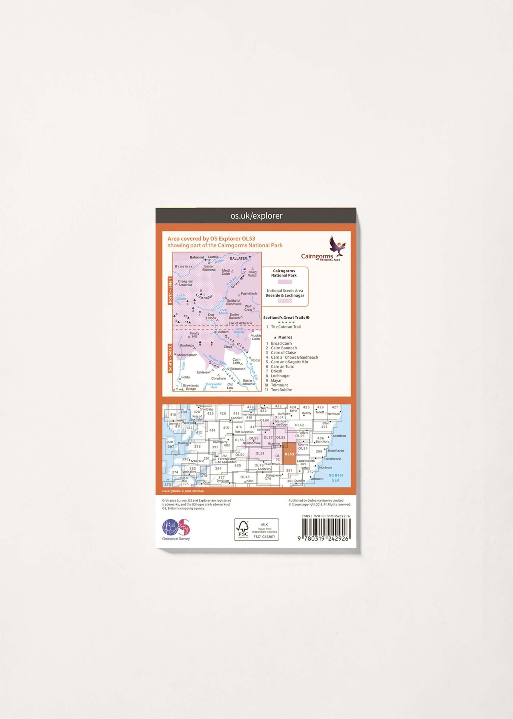 Image - 2 - Lochnagar, Glen Muick & Glen Clova - OS Explorer OL53 Map
