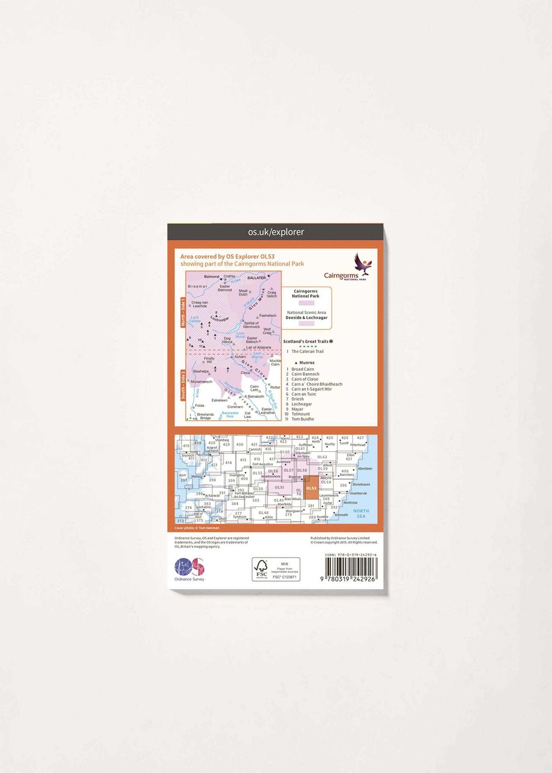 Image - 2 - Lochnagar, Glen Muick & Glen Clova - OS Explorer OL53 Map