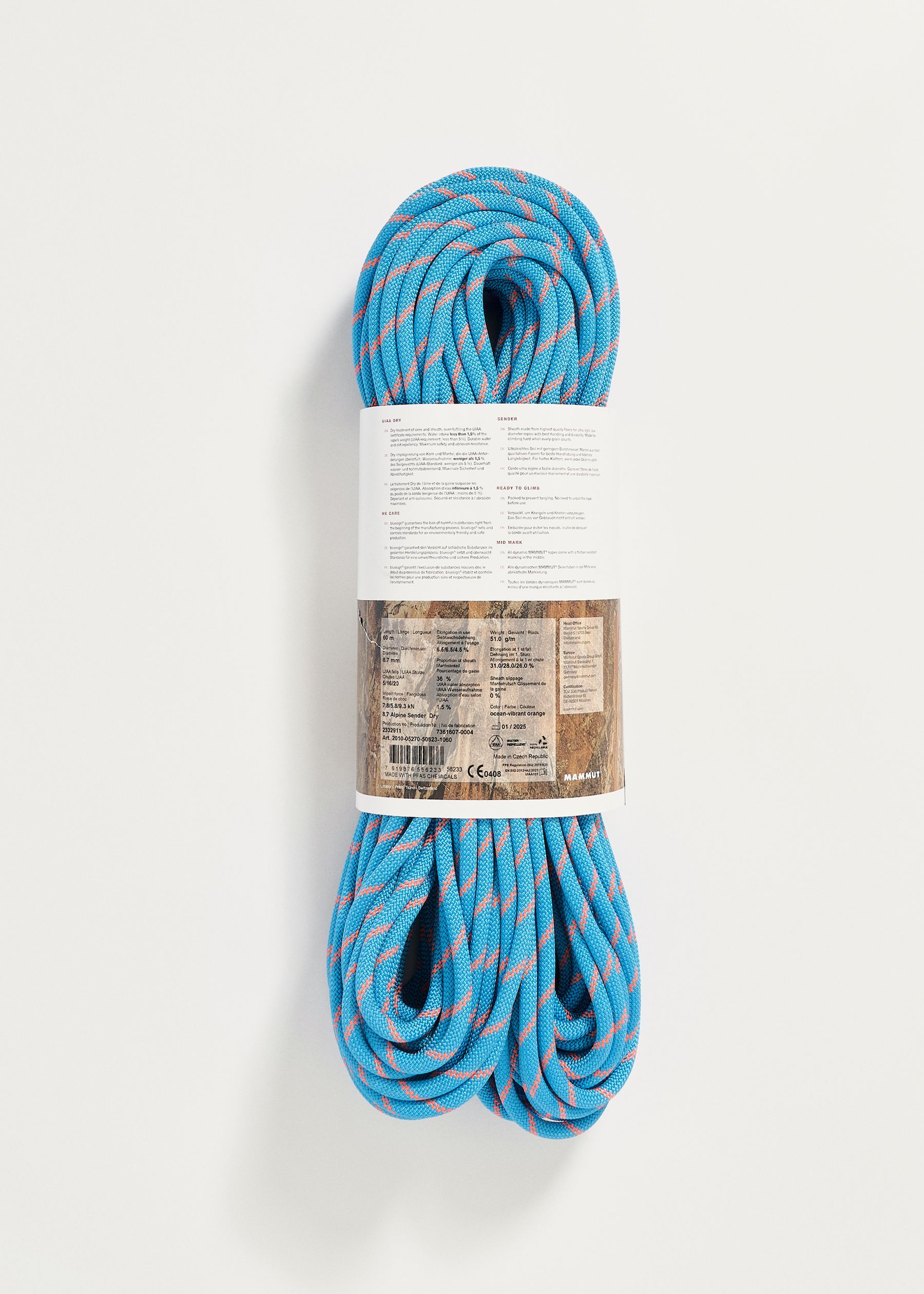 Image - 3 - Alpine Sender Dry 8.7mm x 60m Rope