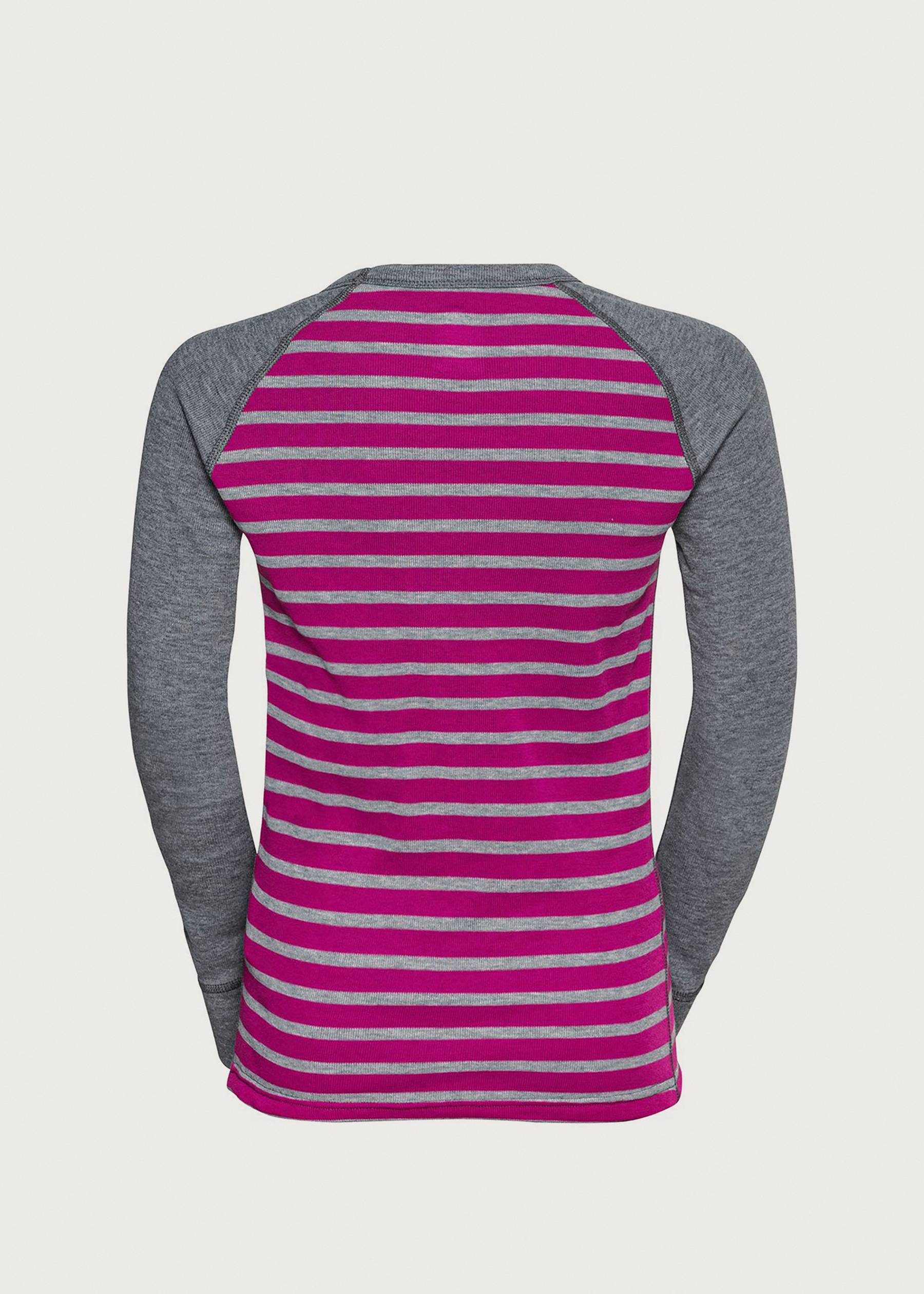 Image - 2 - Active Warm Eco Stripe Kids' Long Sleeve Crew Neck