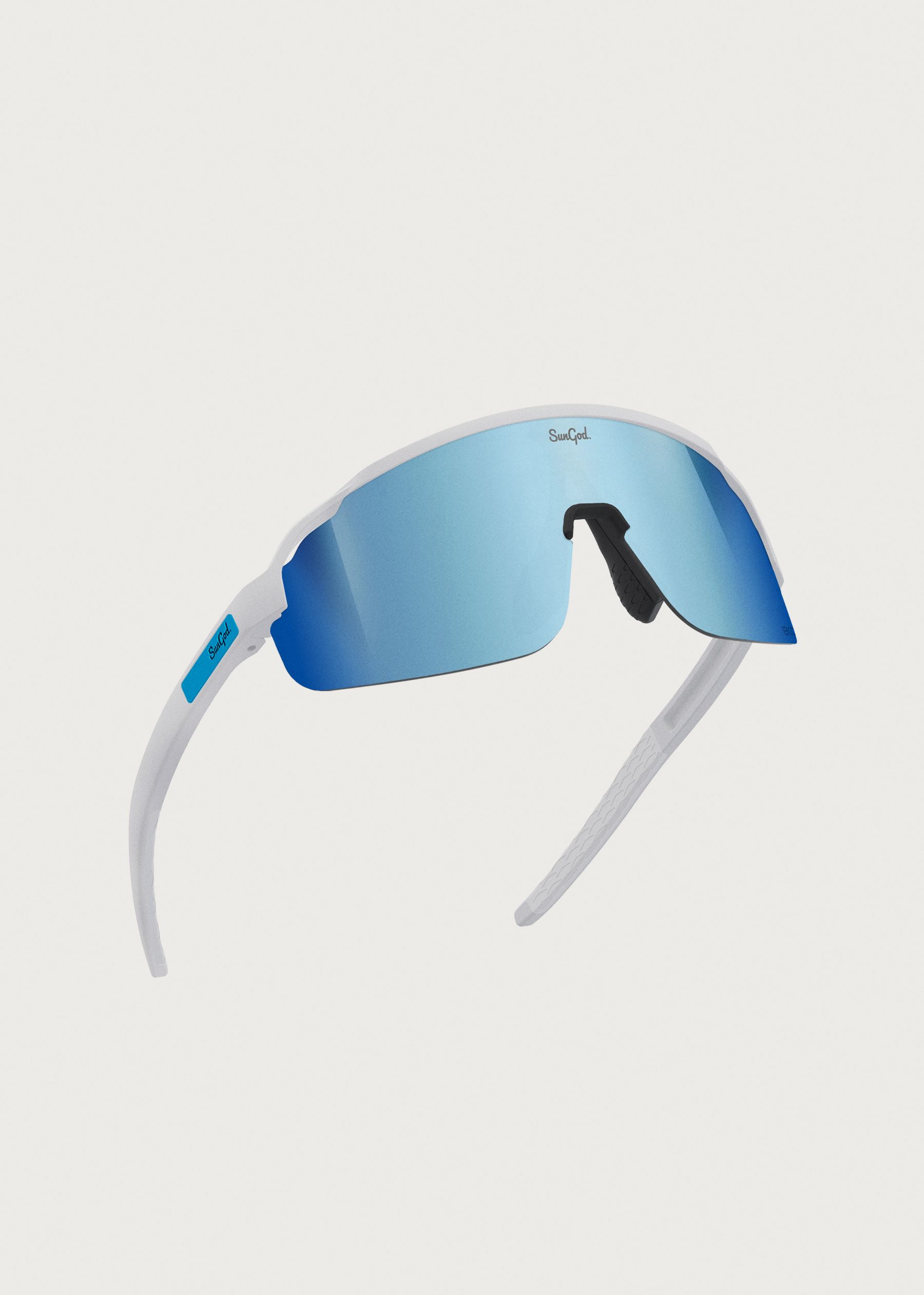 Image - 2 - Forty2s Matte White / 8KO Silver Blue Sunglasses