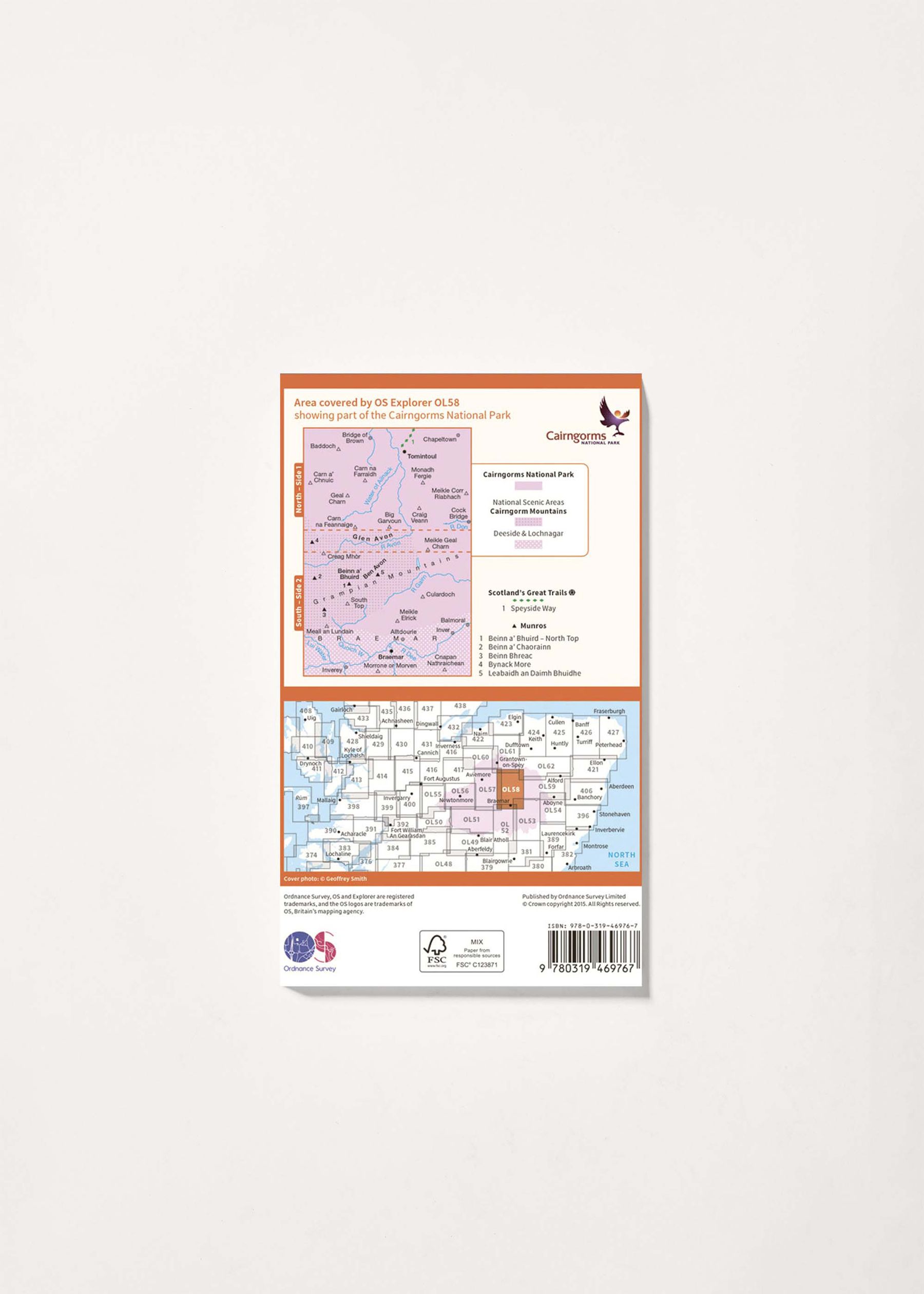 Image - 2 - Braemar, Tomintoul & Glen Avon - OS Explorer Active OL58 Map