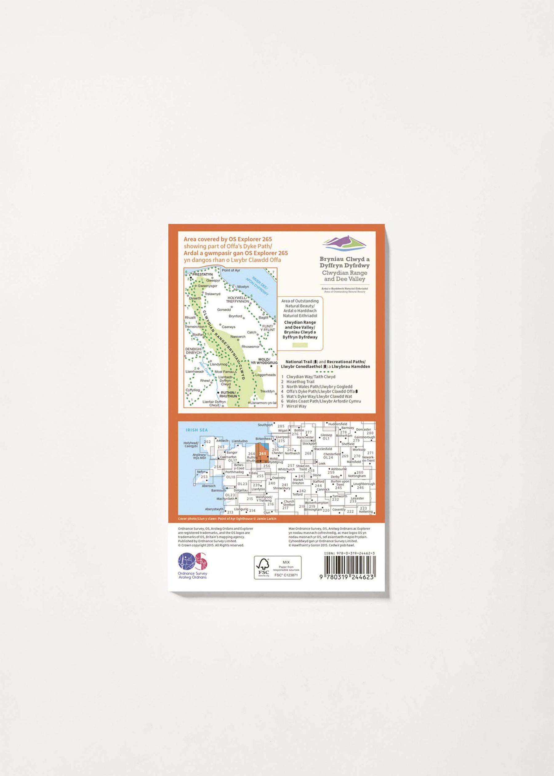Image - 2 - Clwydian Range - OS Explorer 265 Map