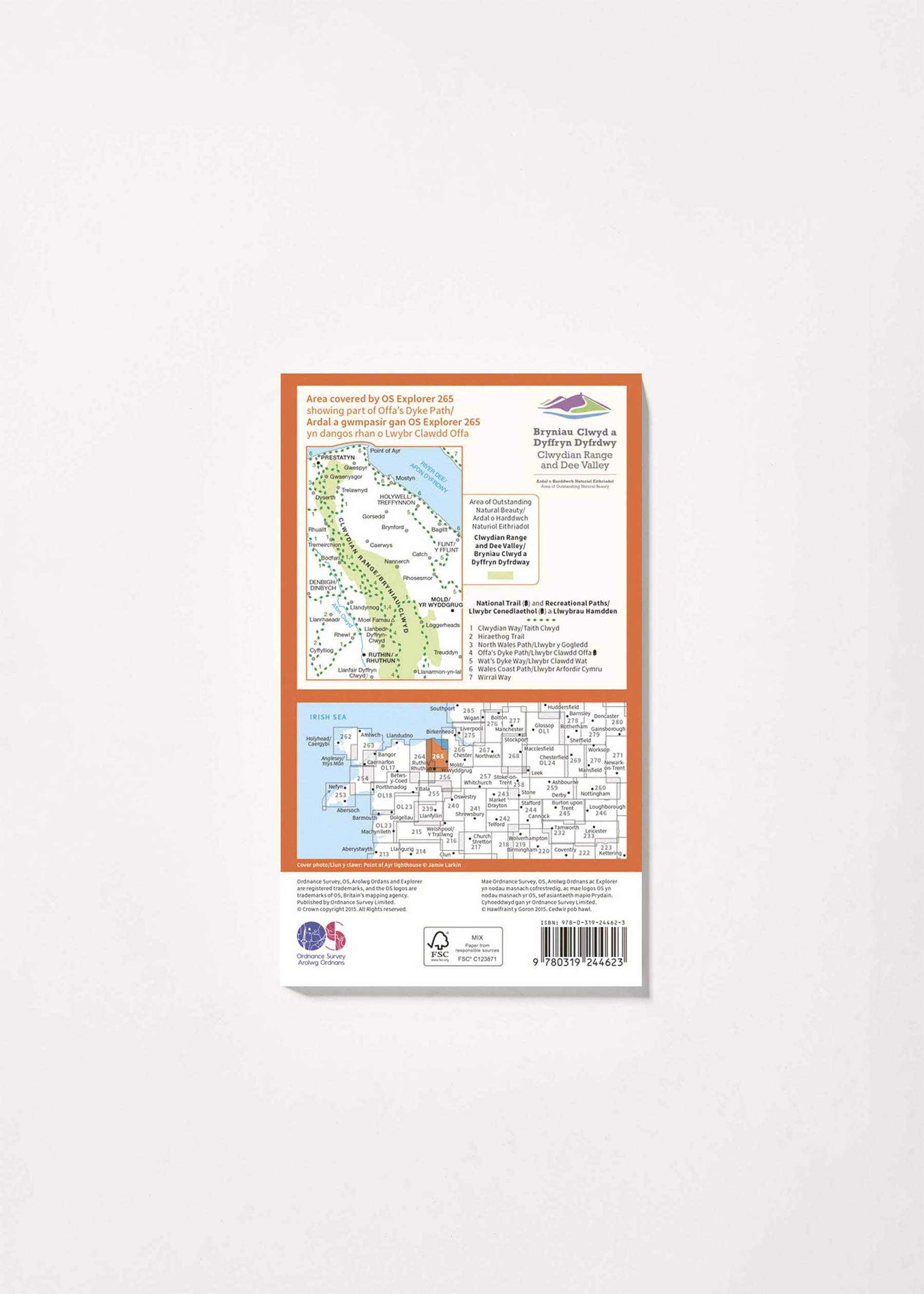 Image - 2 - Clwydian Range - OS Explorer 265 Map