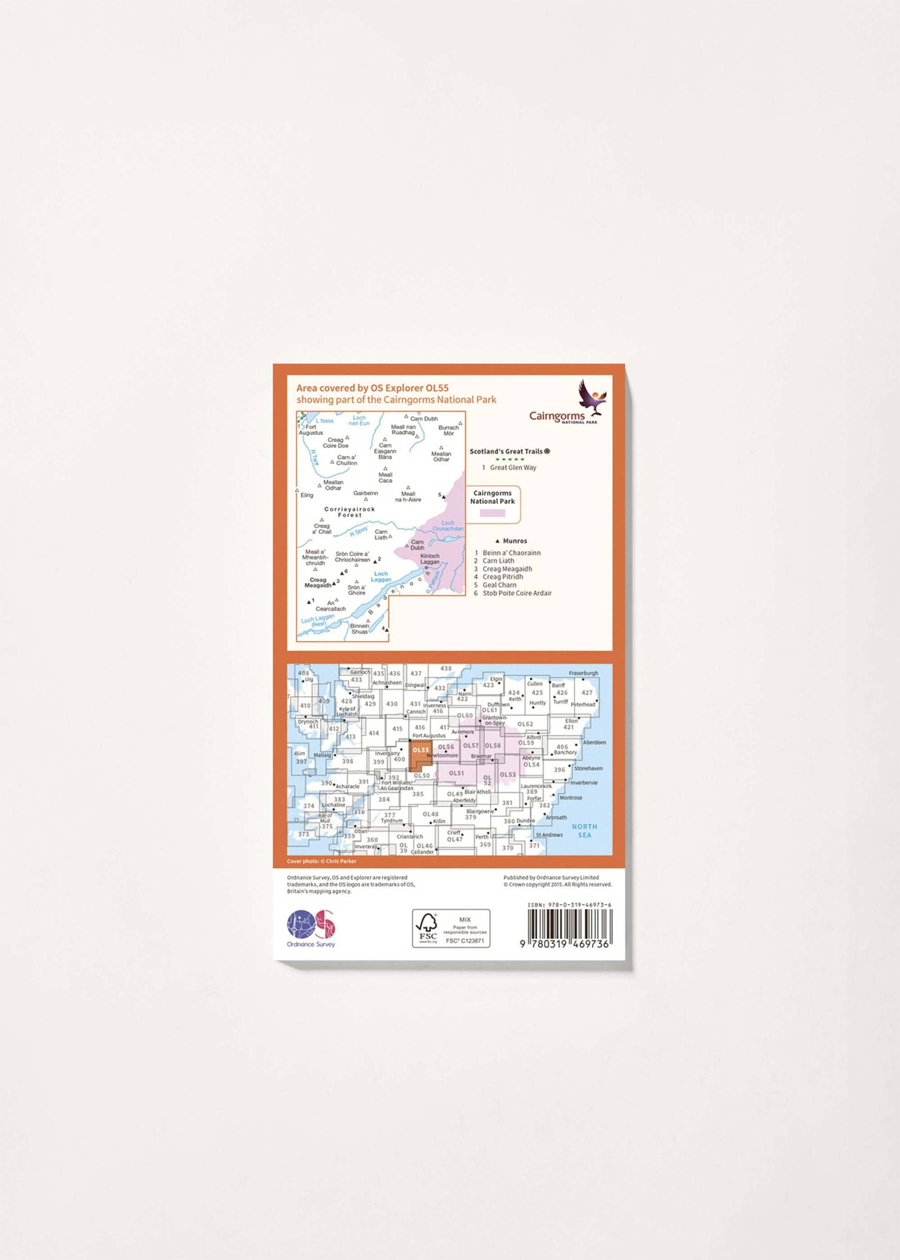 Image - 2 - Loch Laggan & Creag Meagaidh, Corrieyairack Pass - OS Explorer Active OL55 Map