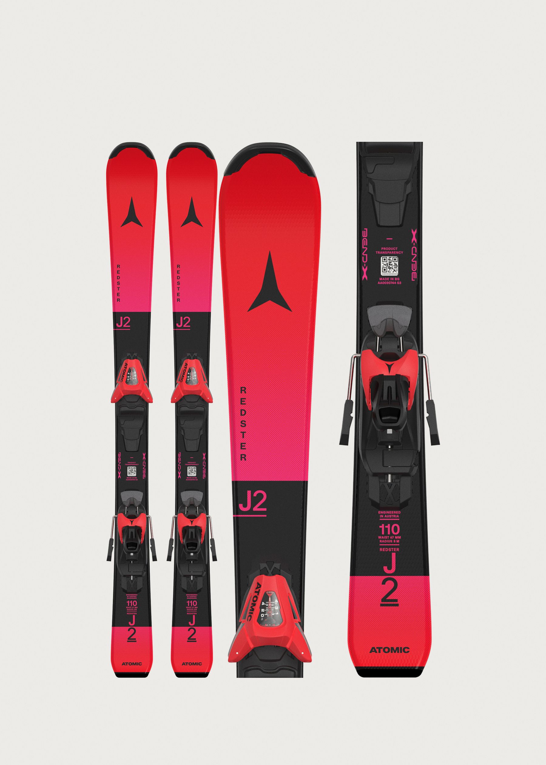 Image - 1 - Redster J2 (size 100-120cm) Skis + C 5 GW Bindings