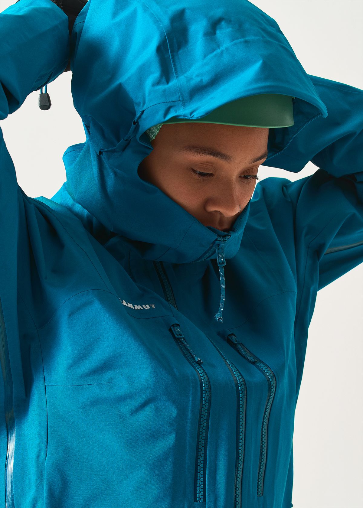 Helmet compatible hood