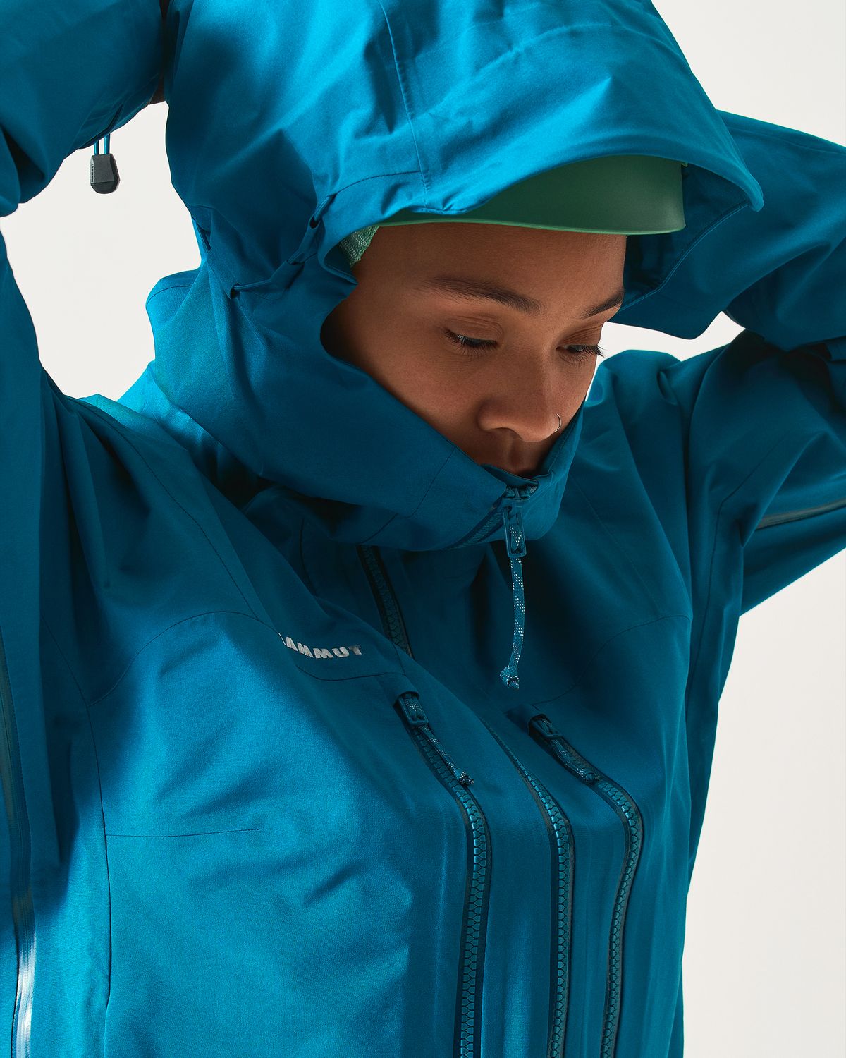 Helmet compatible hood