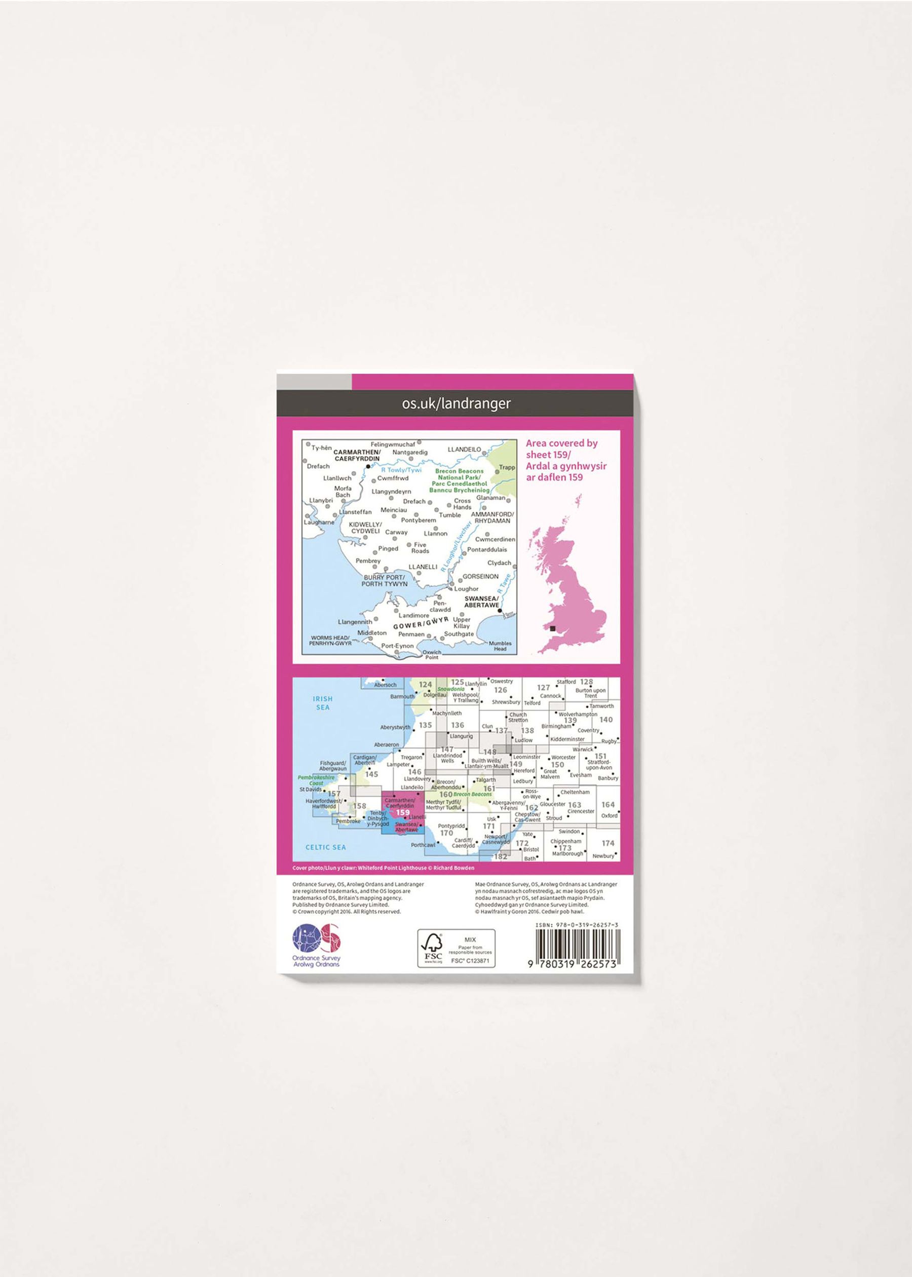 Image - 2 - Swansea & Gower, Carmarthen - Landranger 159 Map