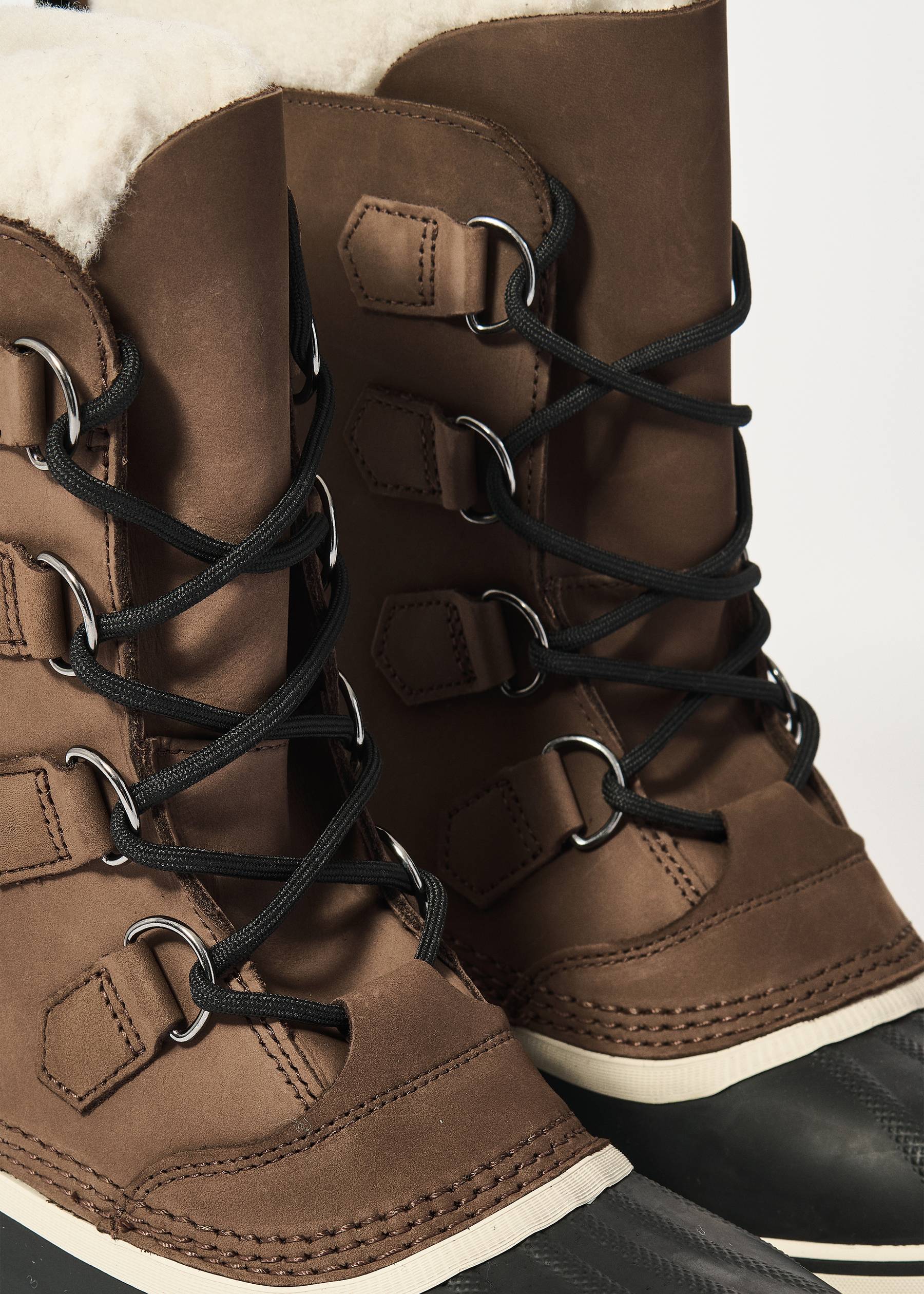 Sorel Caribou Waterproof Leather Winter Snow Boots Men’s Size 11 Brown Sorel Men main image 3