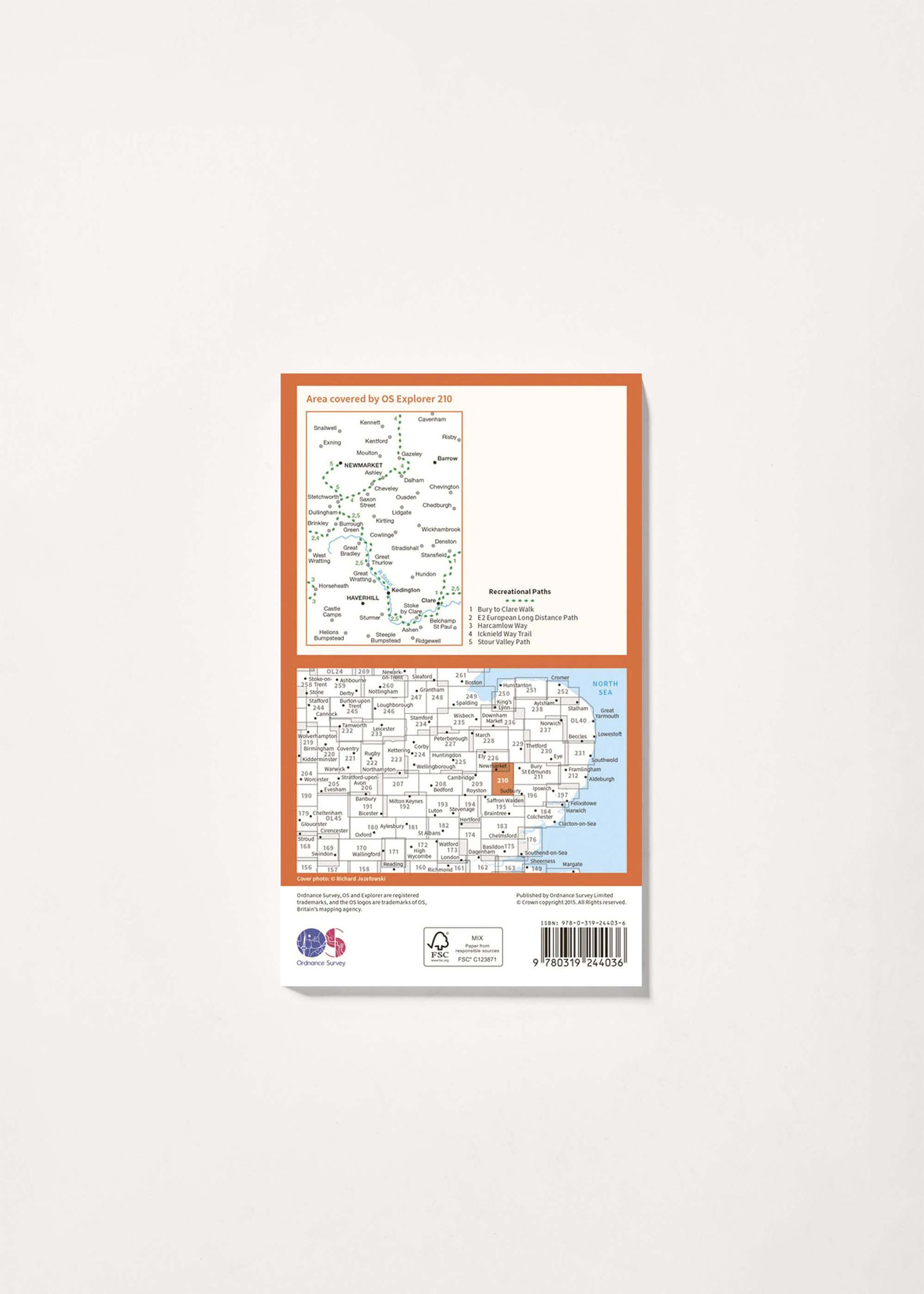 Image - 2 - Newmarket & Haverhill - OS Explorer 210 Map