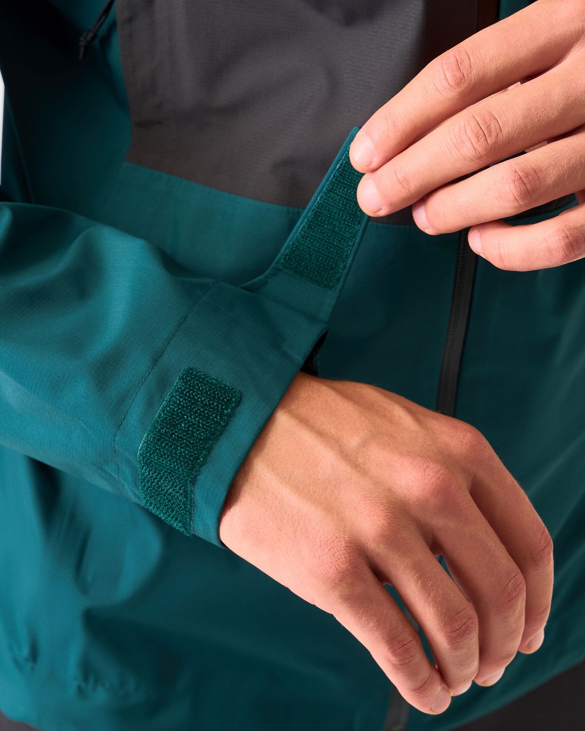 Hook-and-loop adjustable cuffs