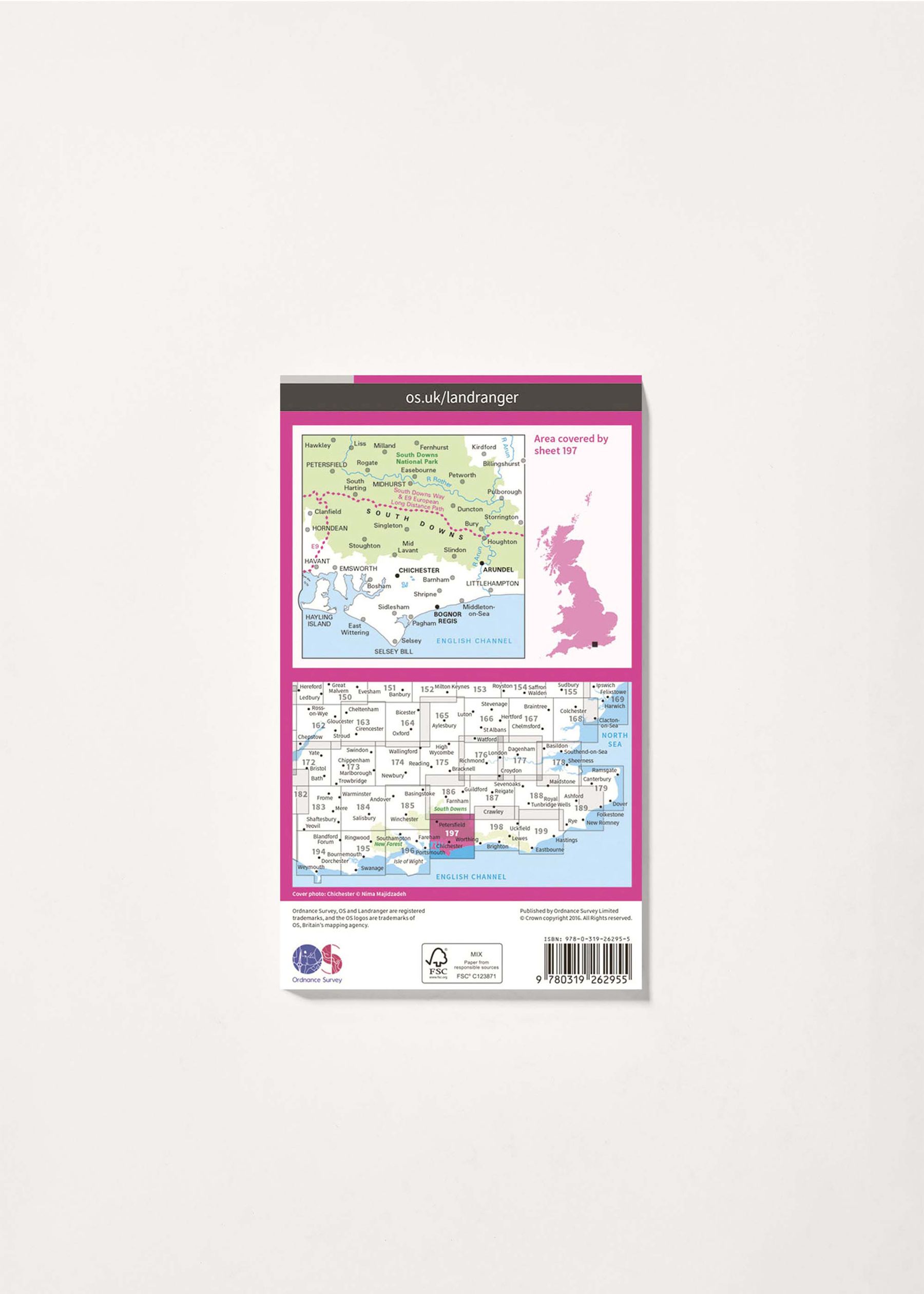 Image - 2 - Chichester & The South Downs - Landranger 197 Map