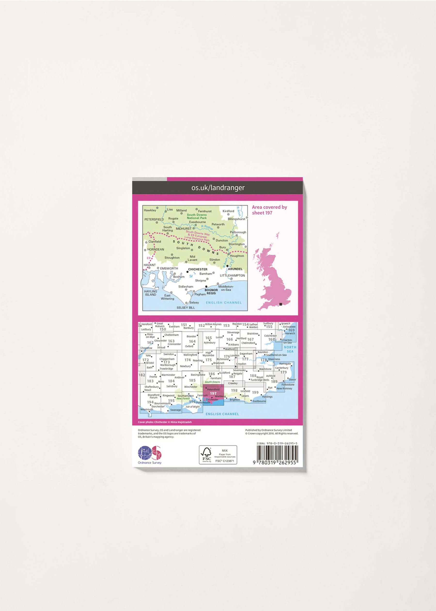 Image - 2 - Chichester & The South Downs - Landranger 197 Map