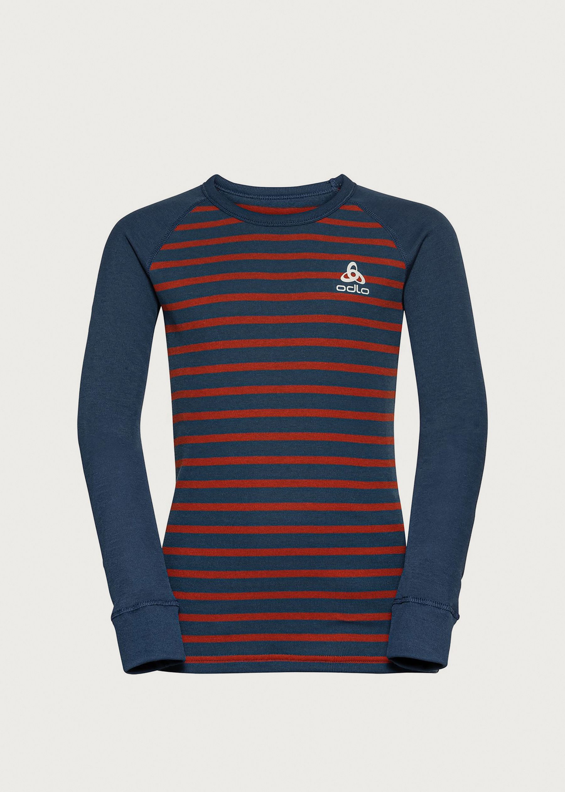 Image - 1 - Active Warm Eco Stripe Kids' Long Sleeve Crew Neck