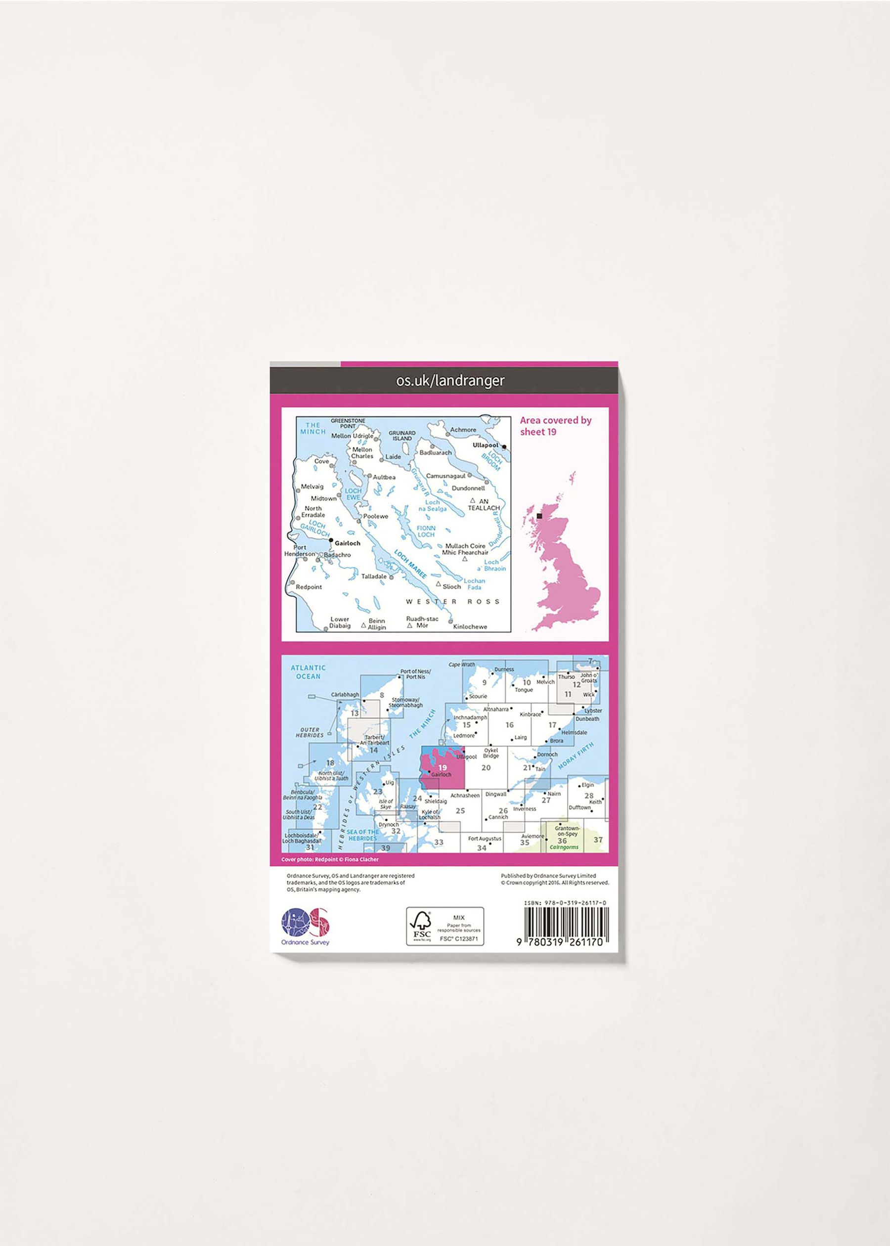 Image - 2 - Gairloch & Ullapool, Loch Maree - Landranger 19 Map