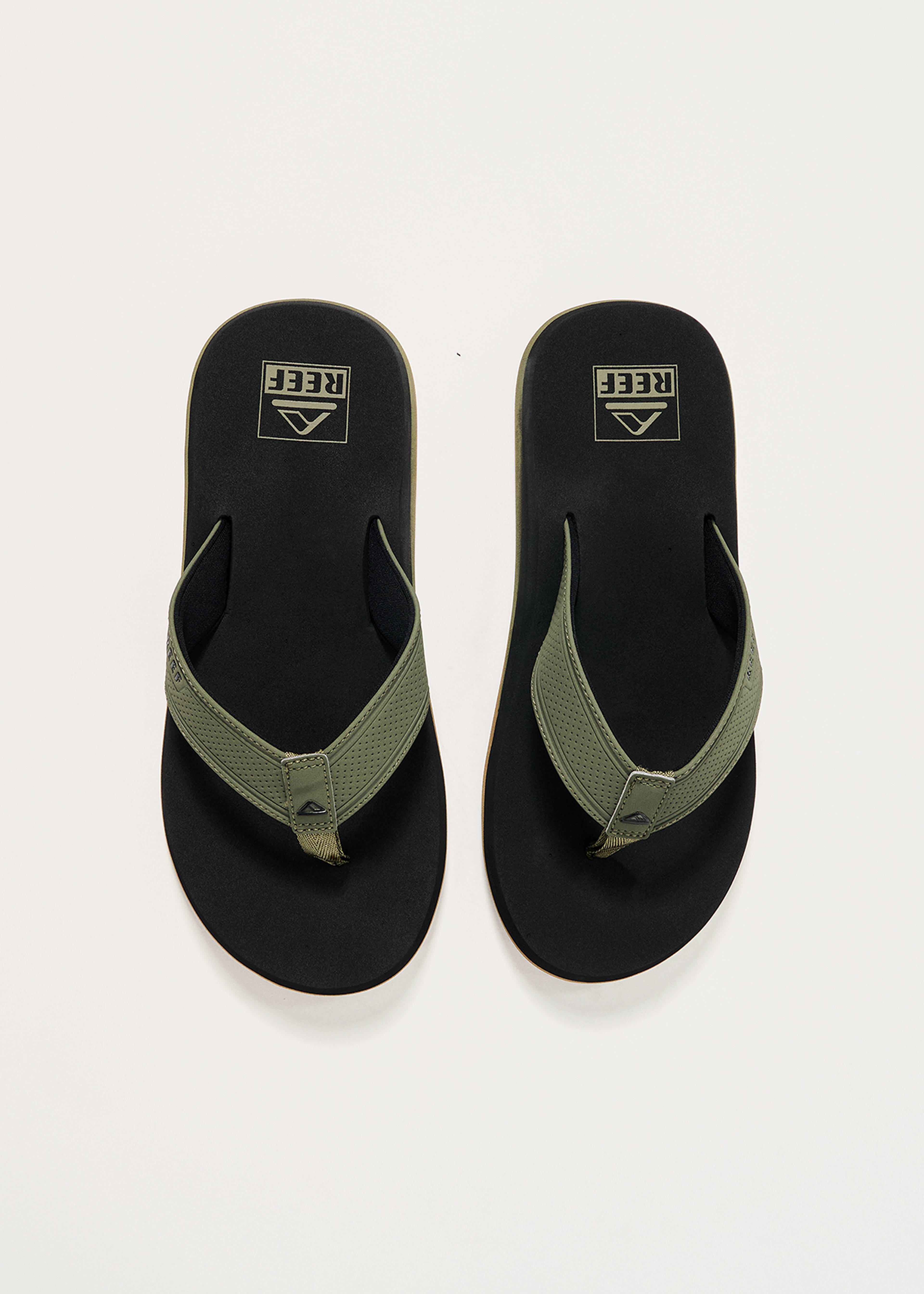 New NWOB Mens Reef The Layback Olive Green Thong Sandals Flip Flops Size 14  D Reef The Layback Flip Flops main image 2
