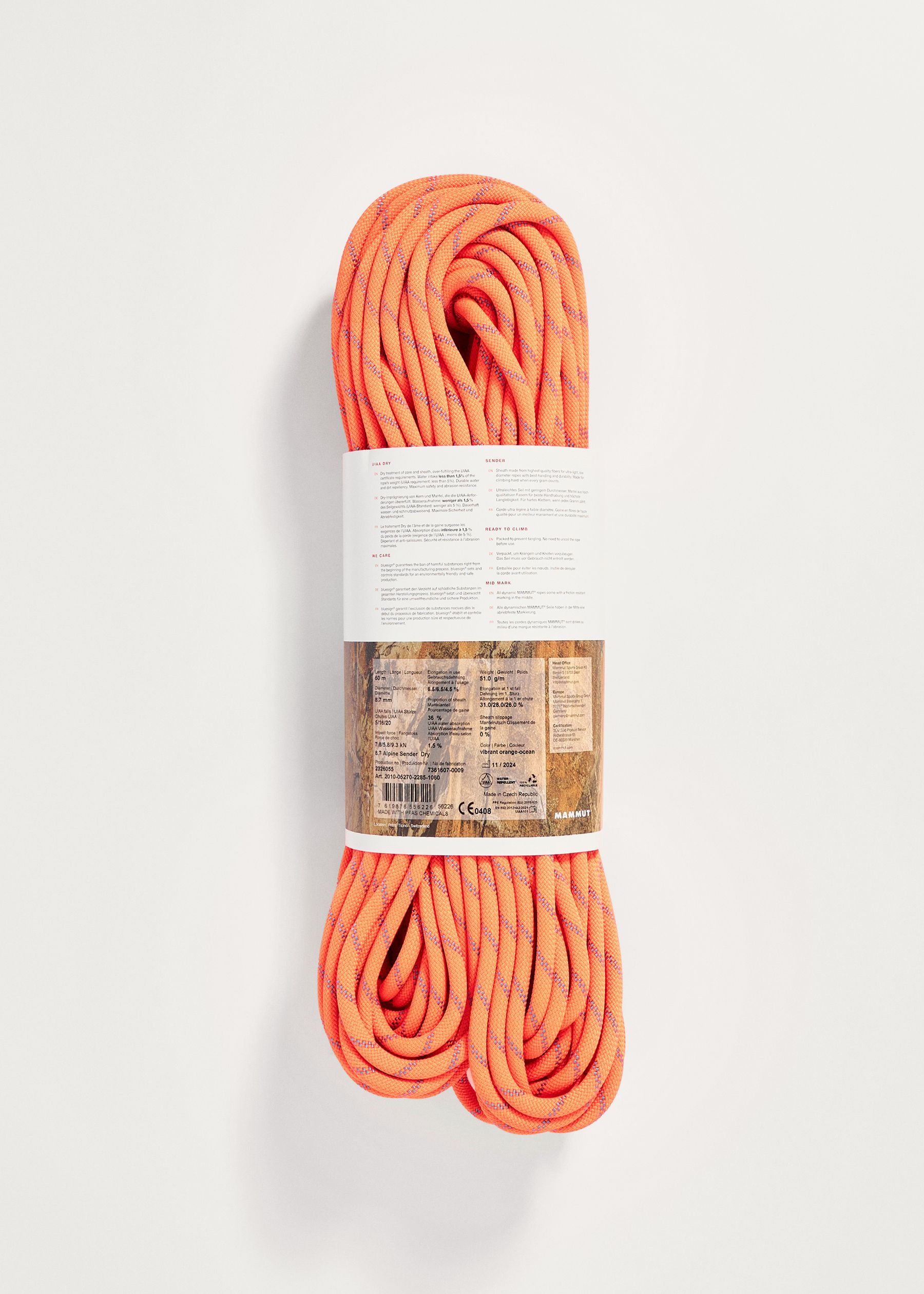 Image - 3 - Alpine Sender Dry 8.7mm x 60m Rope