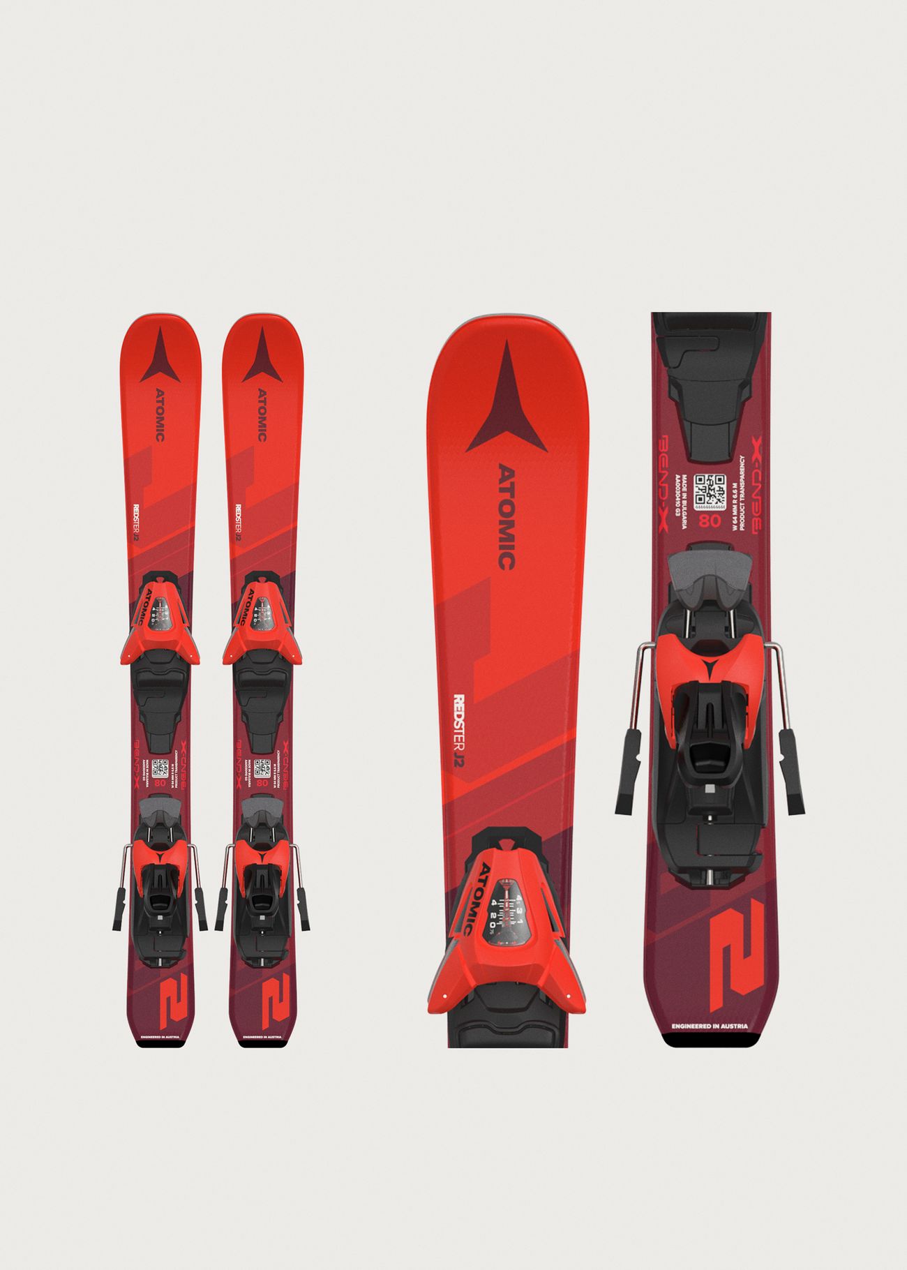 Atomic Redster J2 80-90cm Youth Skis + C 5 GW Bindings