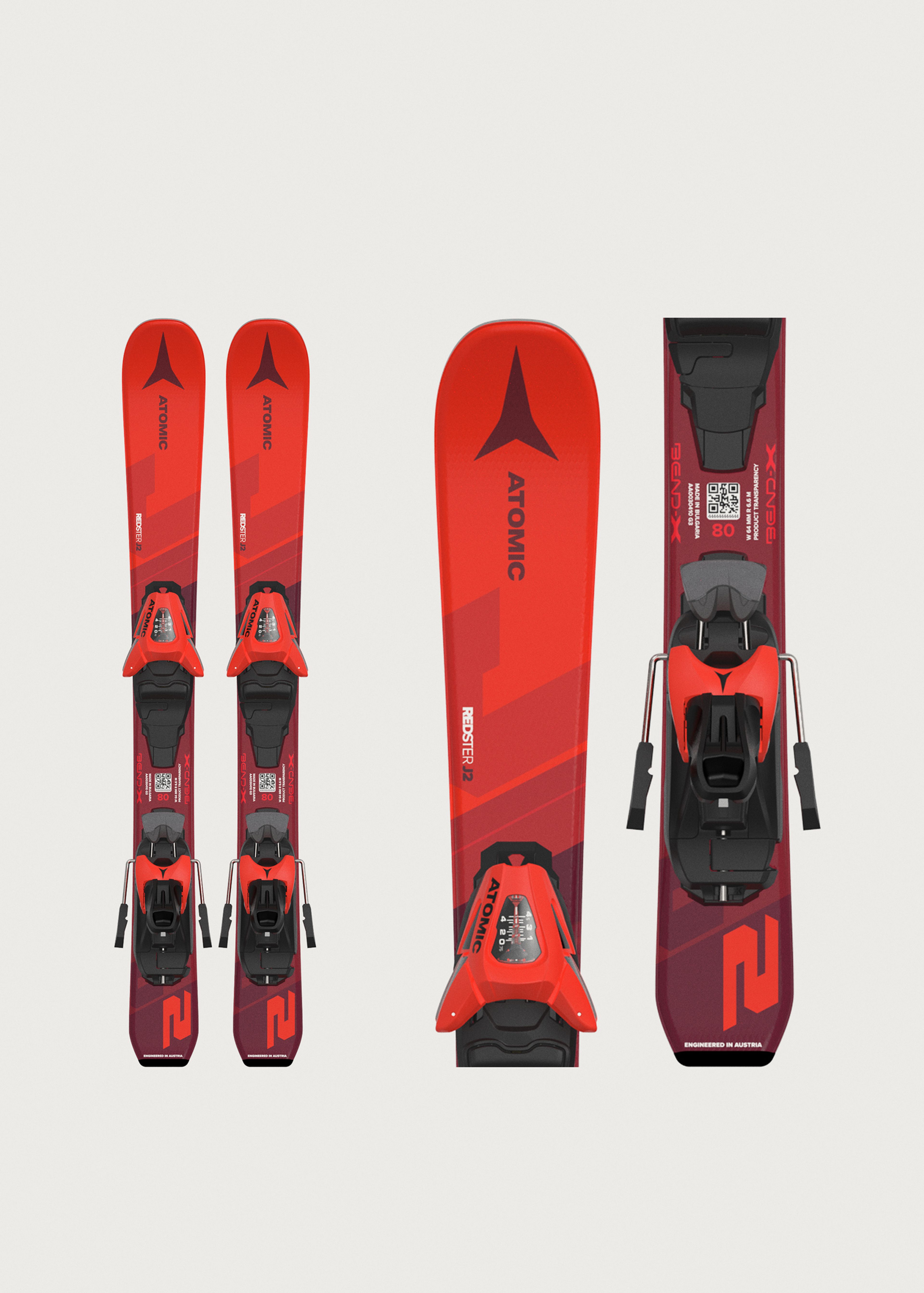 Atomic Redster J2 80-90cm Youth Skis + C 5 GW Bindings
