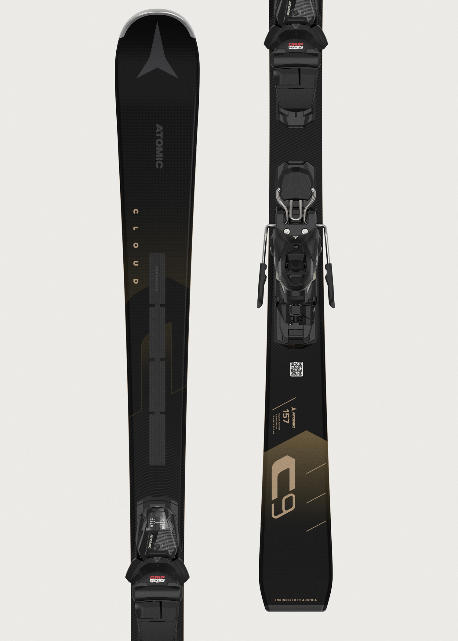Atomic Cloud C9 Revoshock Light Skis + M 10 GW Bindings