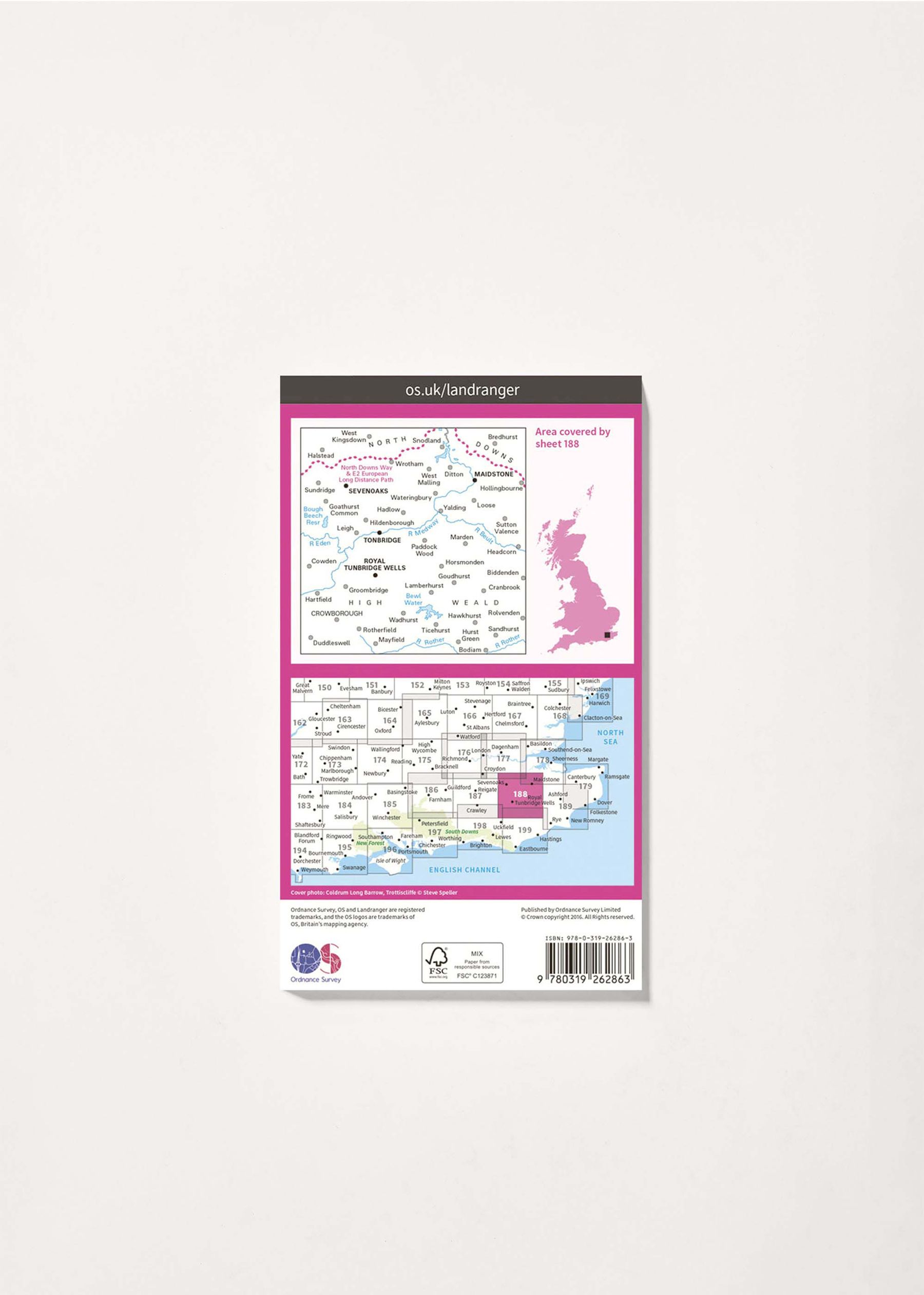 Image - 2 - Maidstone & Royal Tunbridge Wells - Landranger 188 Map