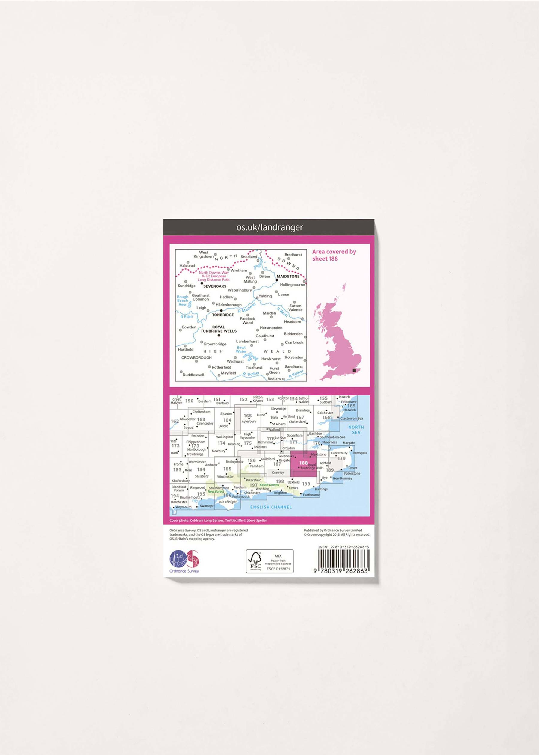 Image - 2 - Maidstone & Royal Tunbridge Wells - Landranger 188 Map